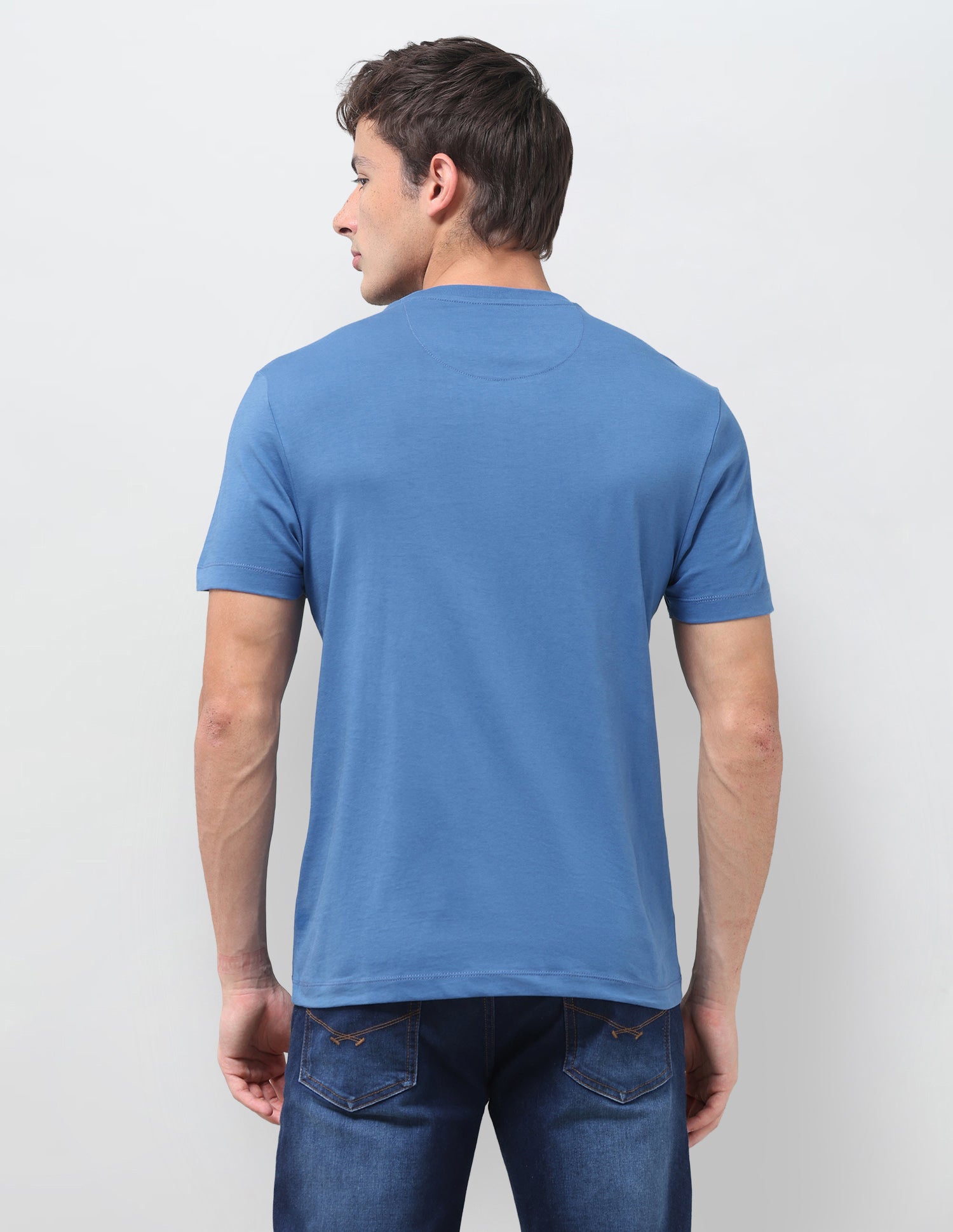 Brand Printed Regular Fit T-Shirt Dark Blue - U.S. Polo Assn. India | Large