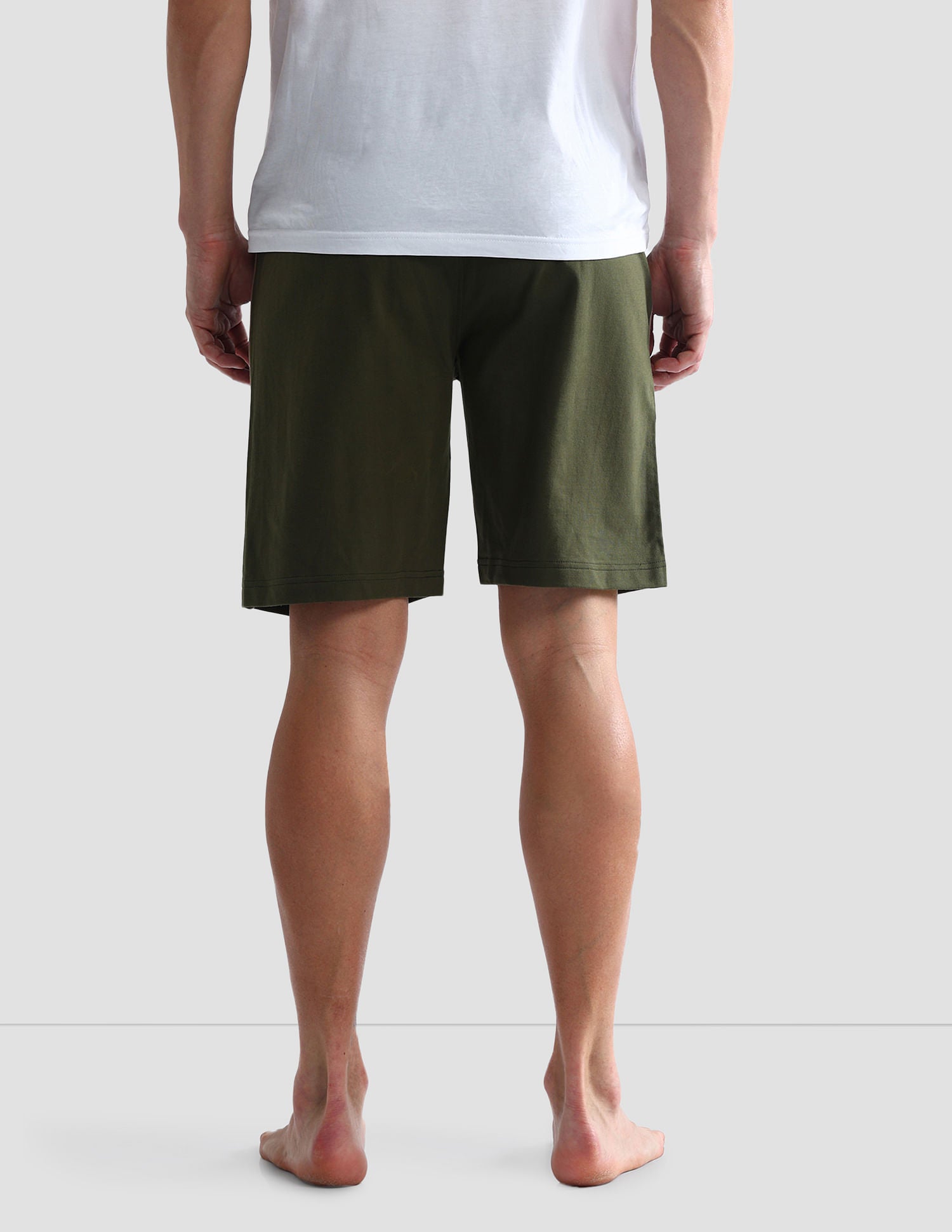 Mid Rise Contrast Piping OES05 Shorts - Pack Of 1 Olive - U.S. POLO ASSN. | Large