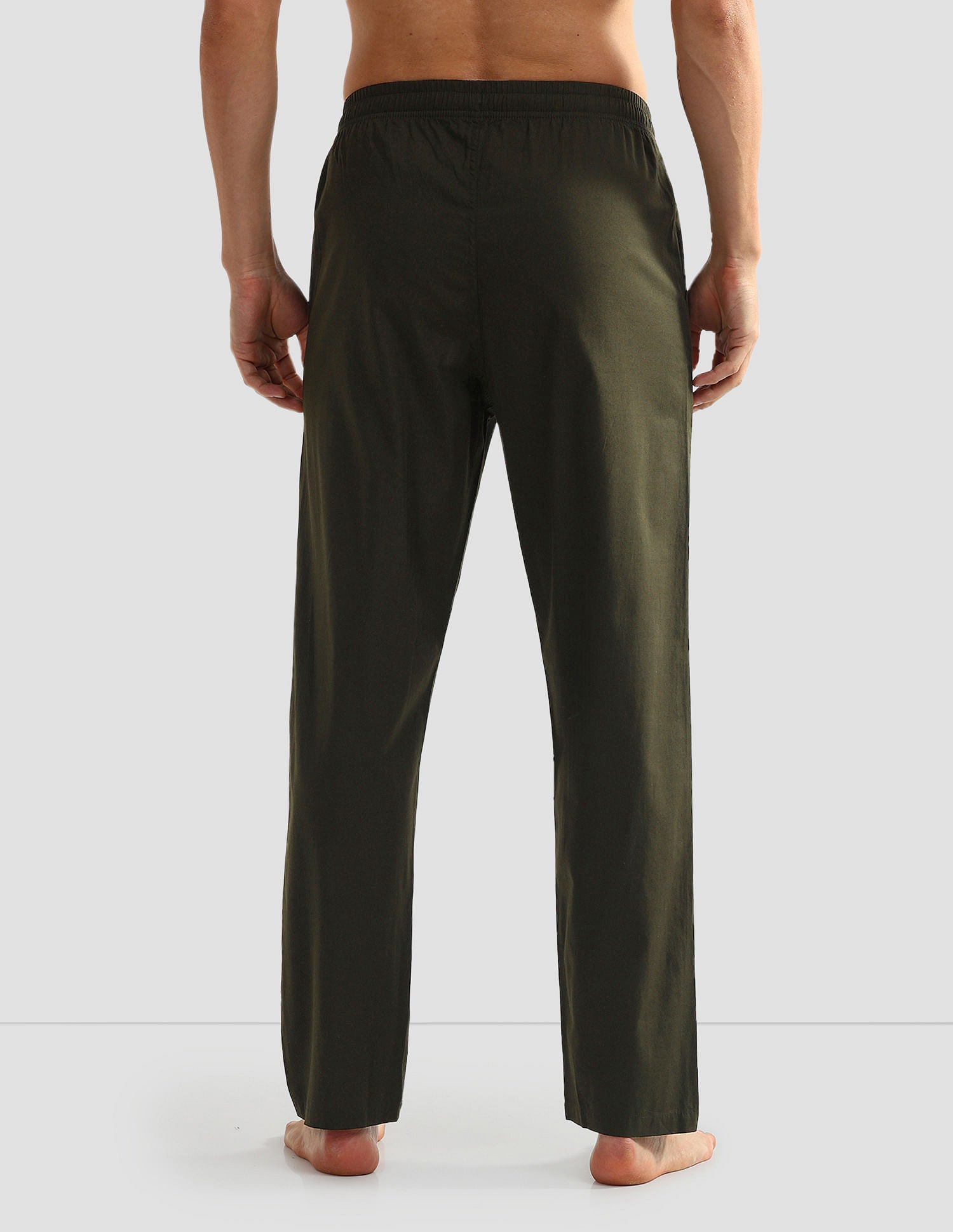 Mid Rise Solid OELP6 Lounge Track Pants - Pack Of 1 Green - U.S. POLO ASSN. | Large