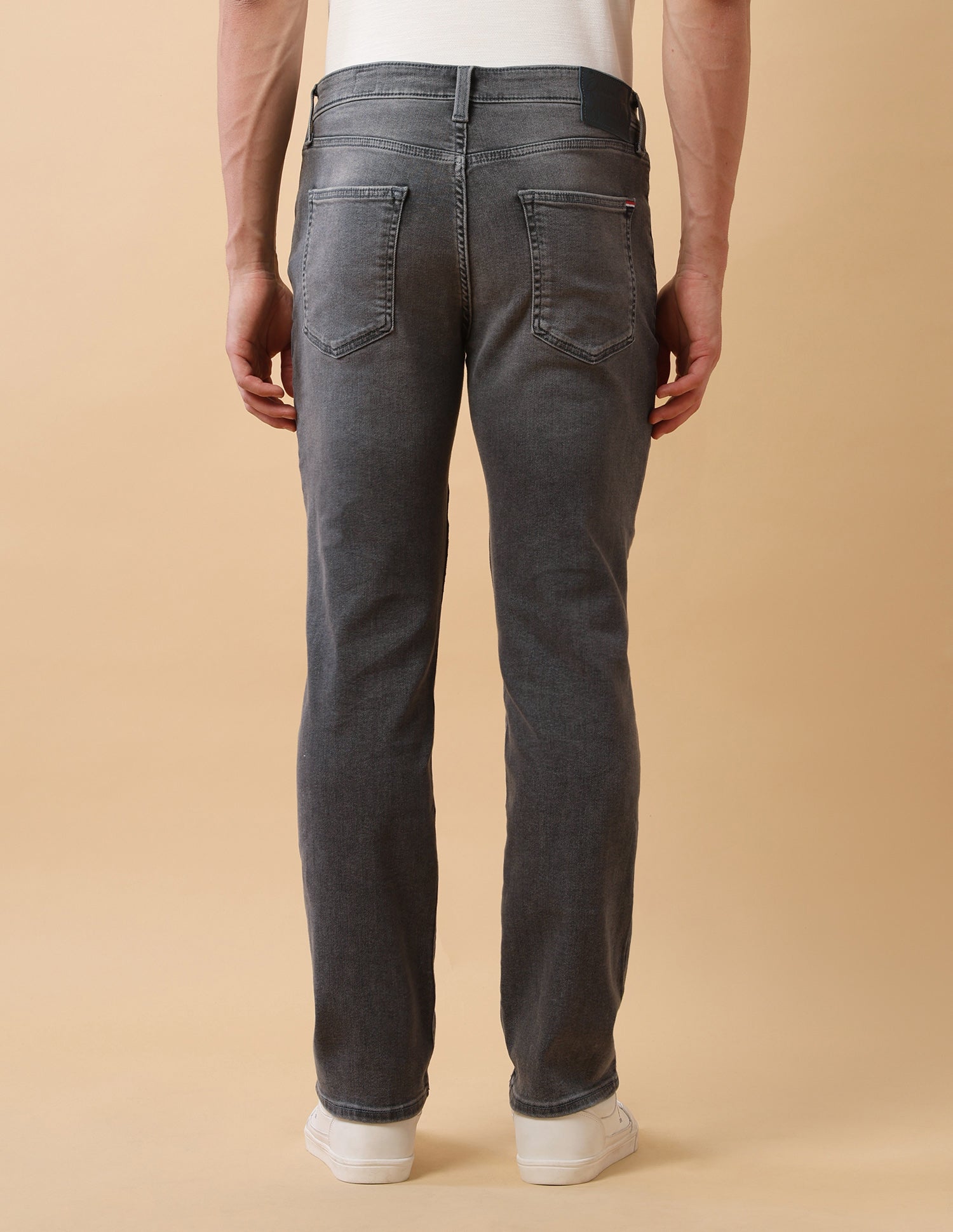 Pacho X Harold Slim Straight Fit Grey Jeans Mid Blue - U.S. Polo Assn. India | Large