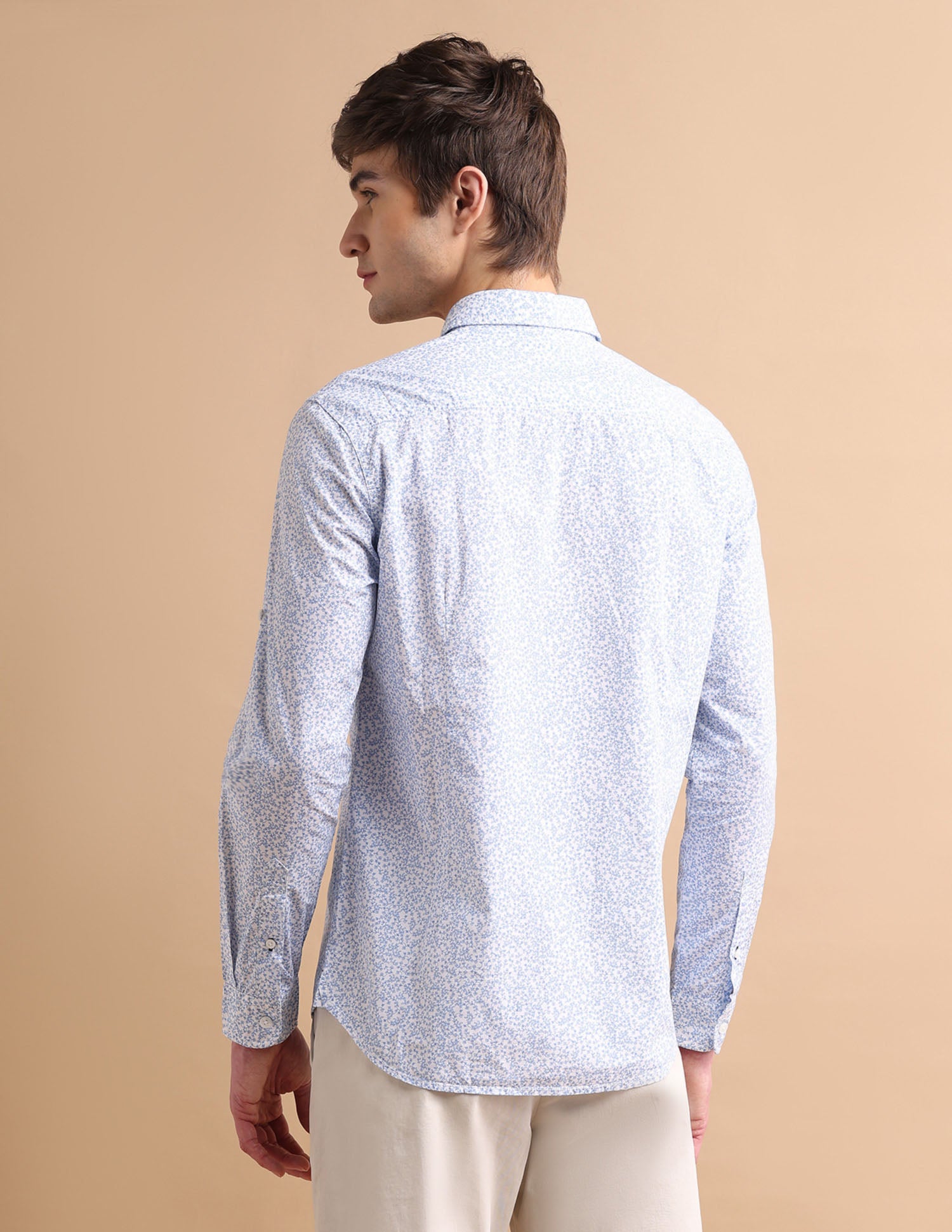 Floral Summer Shirt Light Blue - U.S. POLO ASSN. | Large