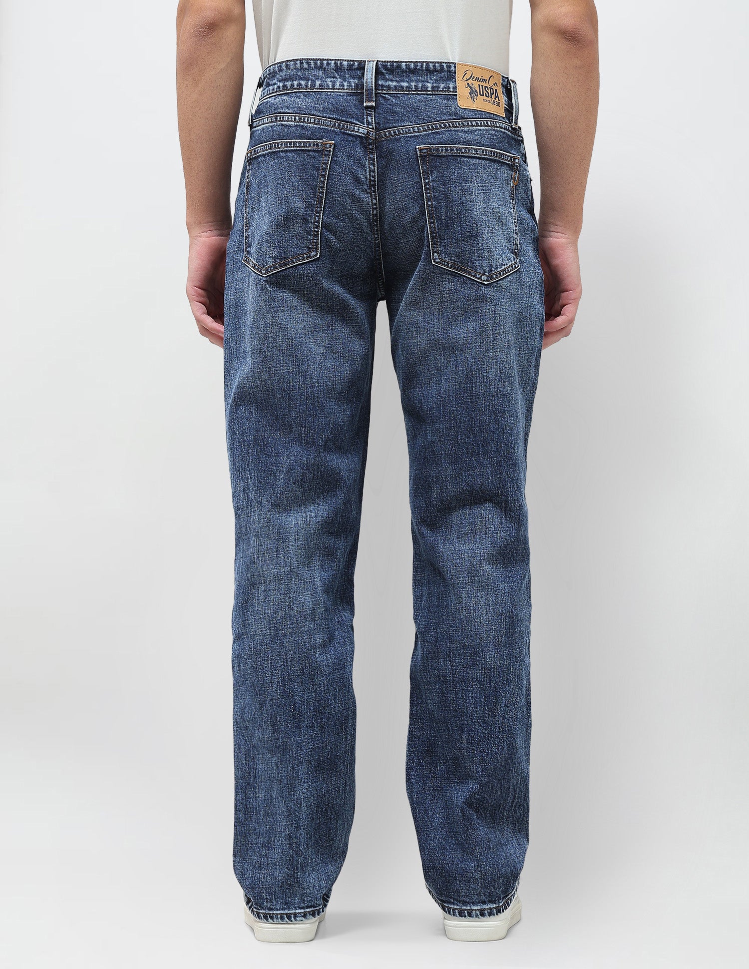 Shawn Relaxed Fit Blue Jeans Dark Blue - U.S. Polo Assn. India | Large