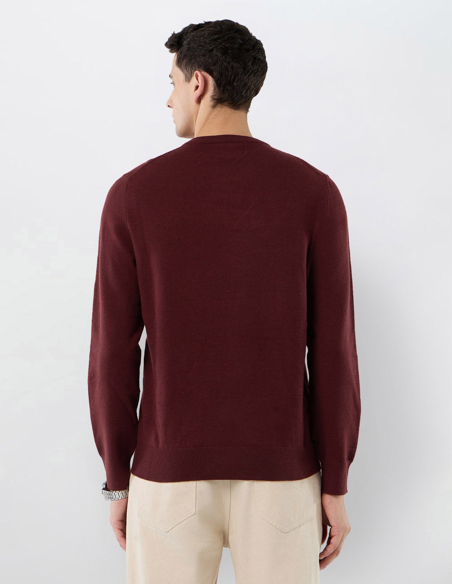 Graphic Patterned Knit Regular Fit Sweater Maroon - U.S. POLO ASSN. | Large