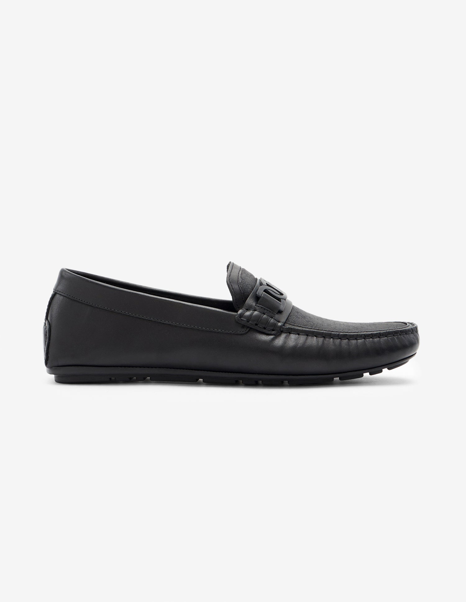 Textured Leather Alvo Loafers Black - U.S. Polo Assn. India | Large
