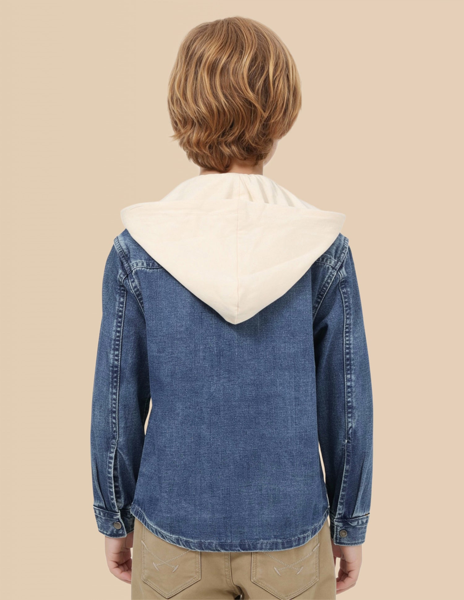 Boys Hooded Graphic Printed Shirt Blue - U.S. Polo Assn. India | Large