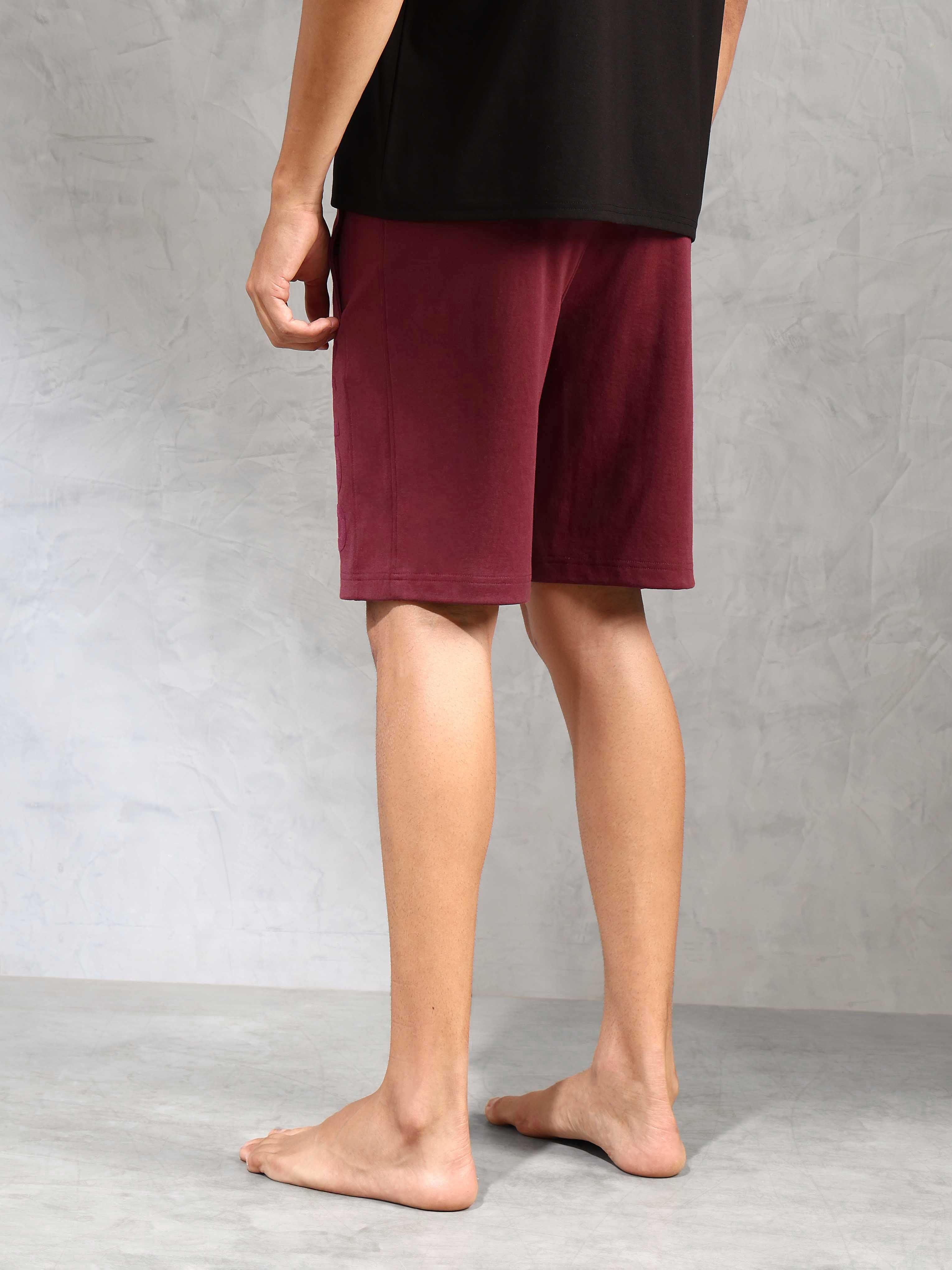 Brand Appliqued OES06 Lounge Shorts - Pack Of 1 Oxblood Red - U.S. POLO ASSN. | Large