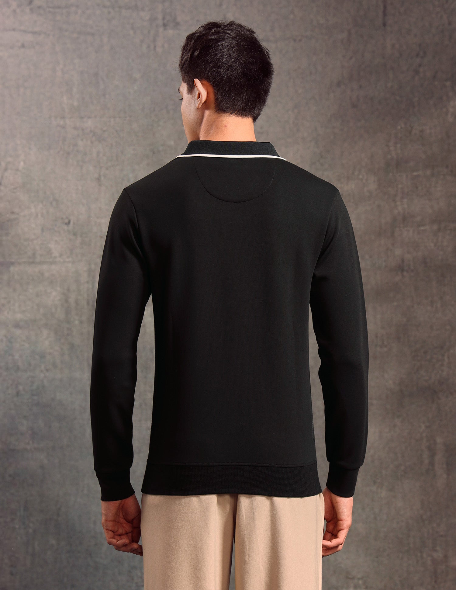 Textured Muscle Fit Polo shirt Black - U.S. POLO ASSN. | Large