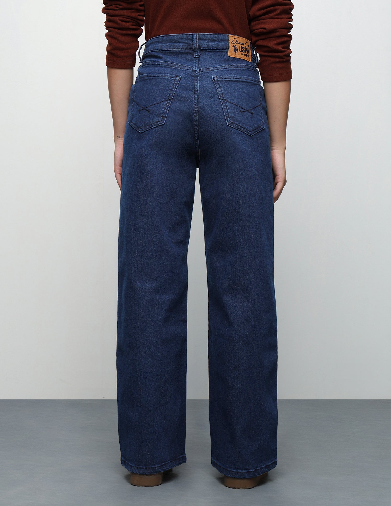 Flared Fit Blue Jeans Blue - U.S. Polo Assn. India | Large