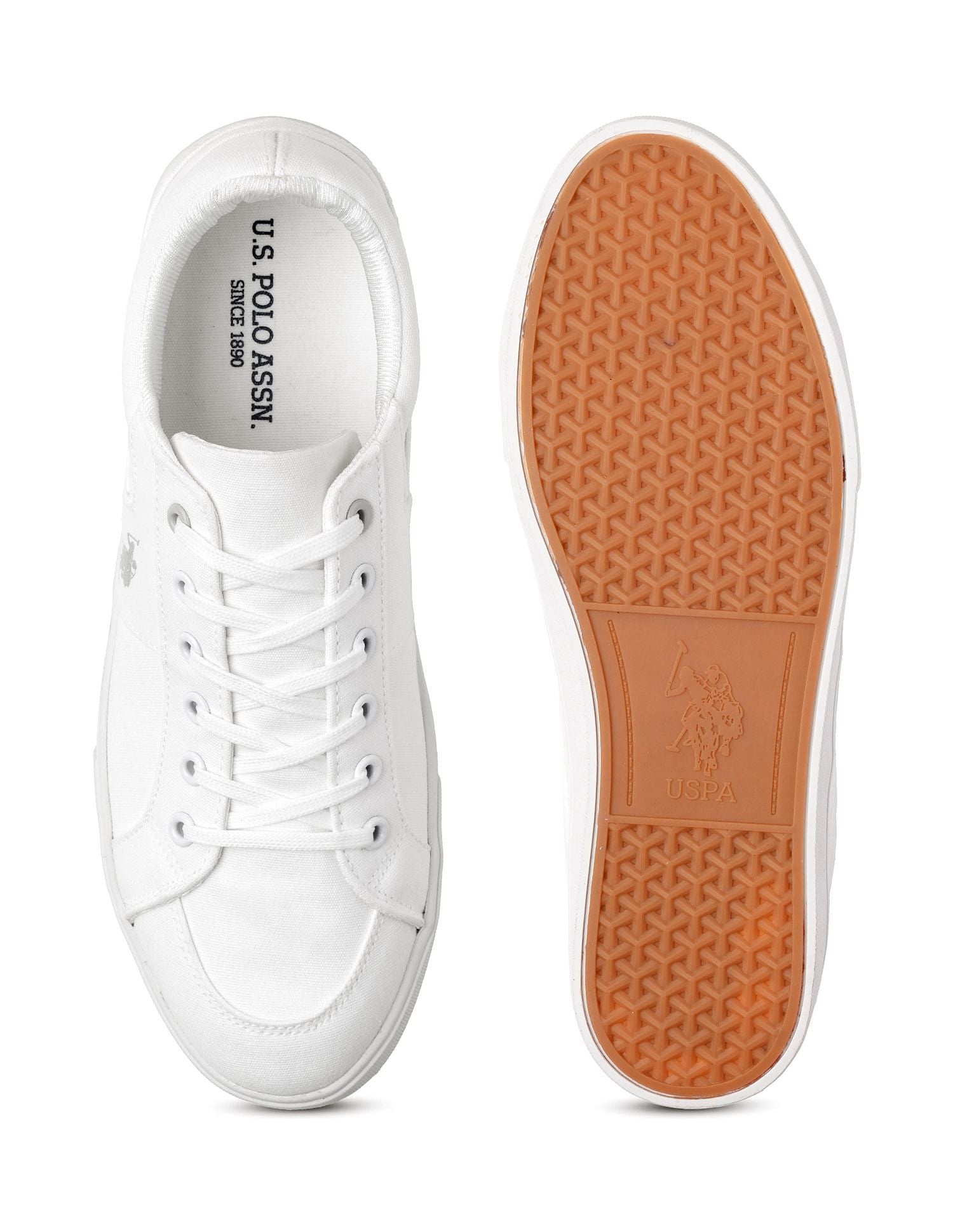 Men Clarkin 4.0 Solid Sneakers White - U.S. Polo Assn. India | Large