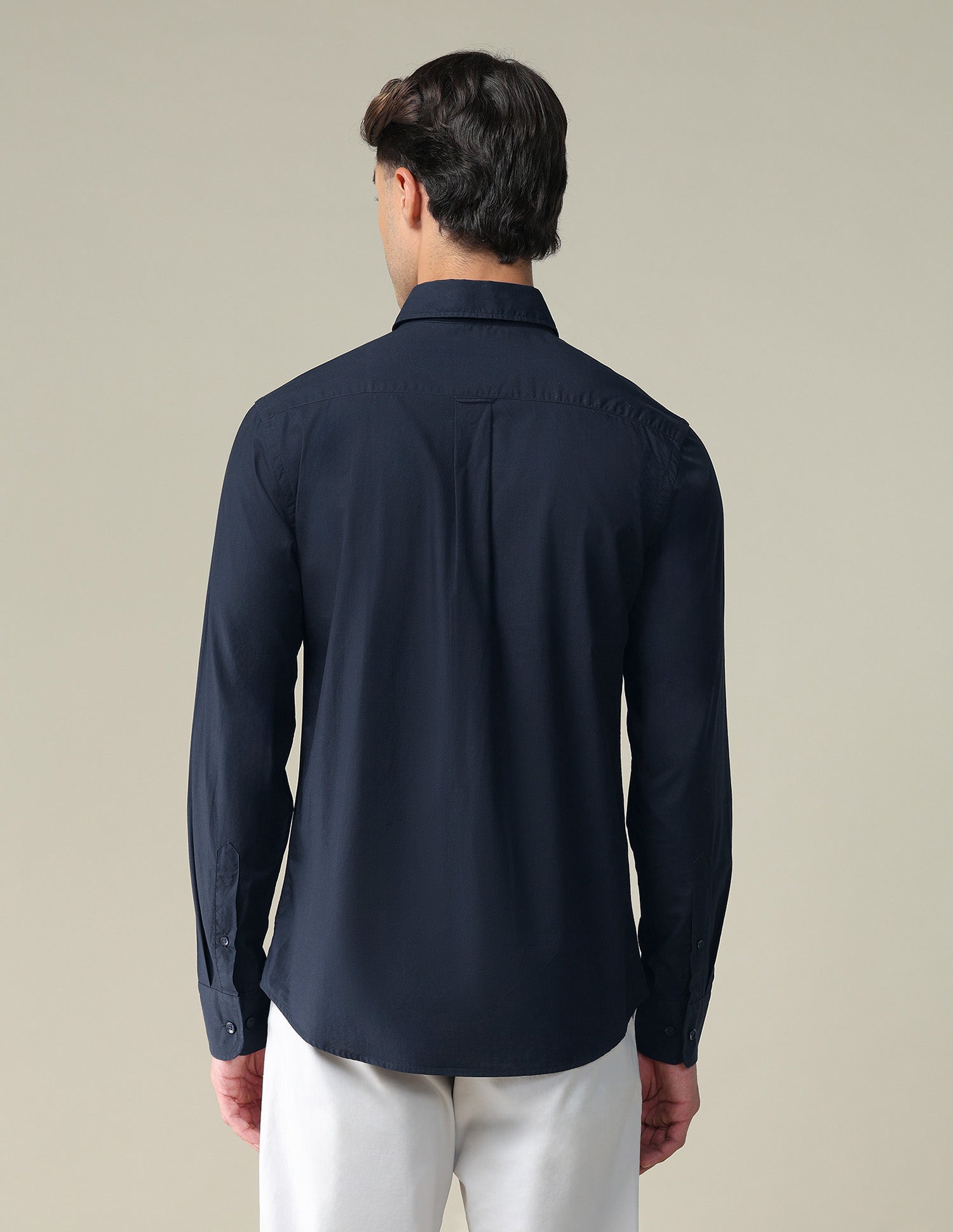 Engineer Stripe Cotton Shirt Navy - U.S. POLO ASSN. | Large