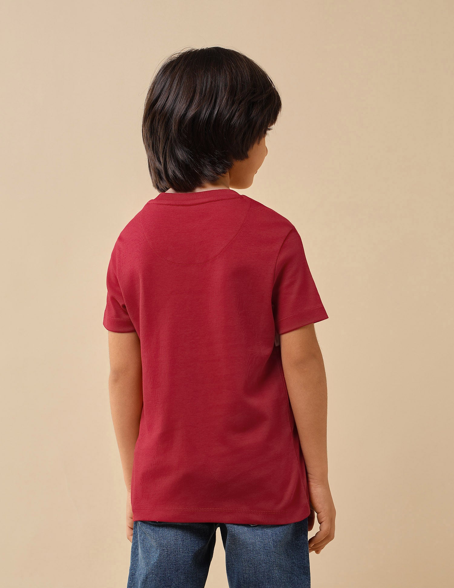 Boys Brand Embroidered Regular Fit T-Shirt Red - U.S. POLO ASSN. | Large