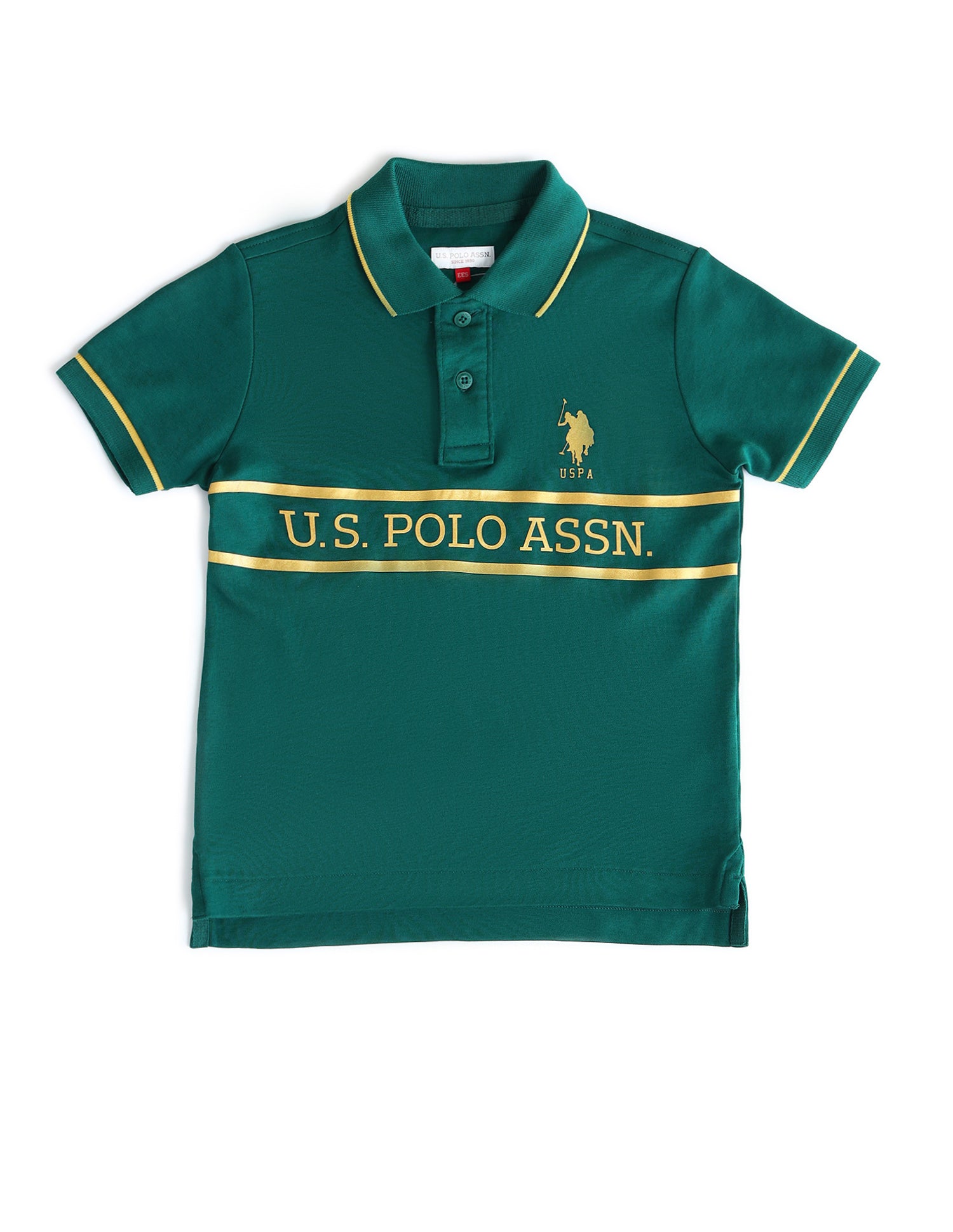 Boys Brand Printed Regular Fit Polo Shirts Botanical Garden - U.S. Polo Assn. India | Large