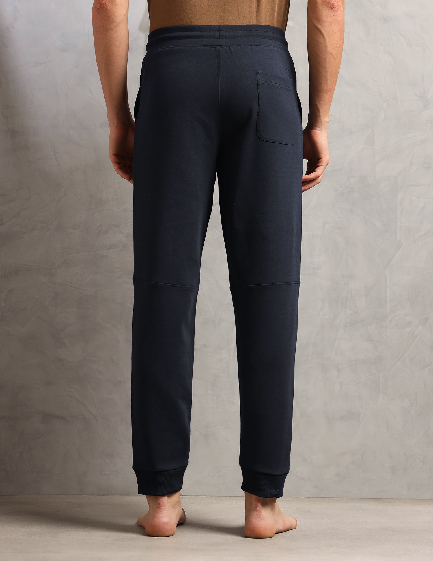 Breathable Mid Rise PJ001-PL Lounge Joggers - Pack Of 1 Navy - U.S. Polo Assn. India | Large