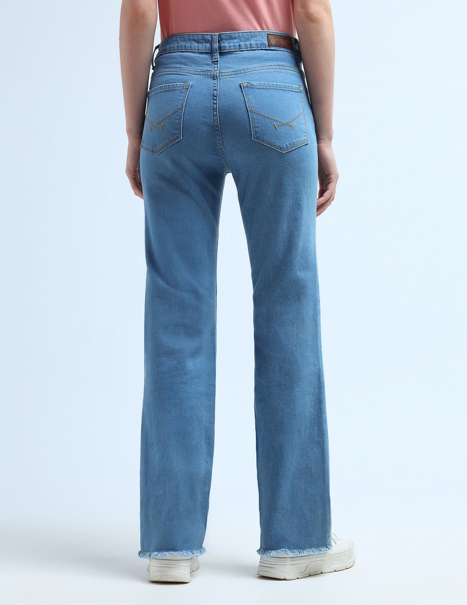 High Rise Boot Cut Jeans Blue - U.S. POLO ASSN. | Large