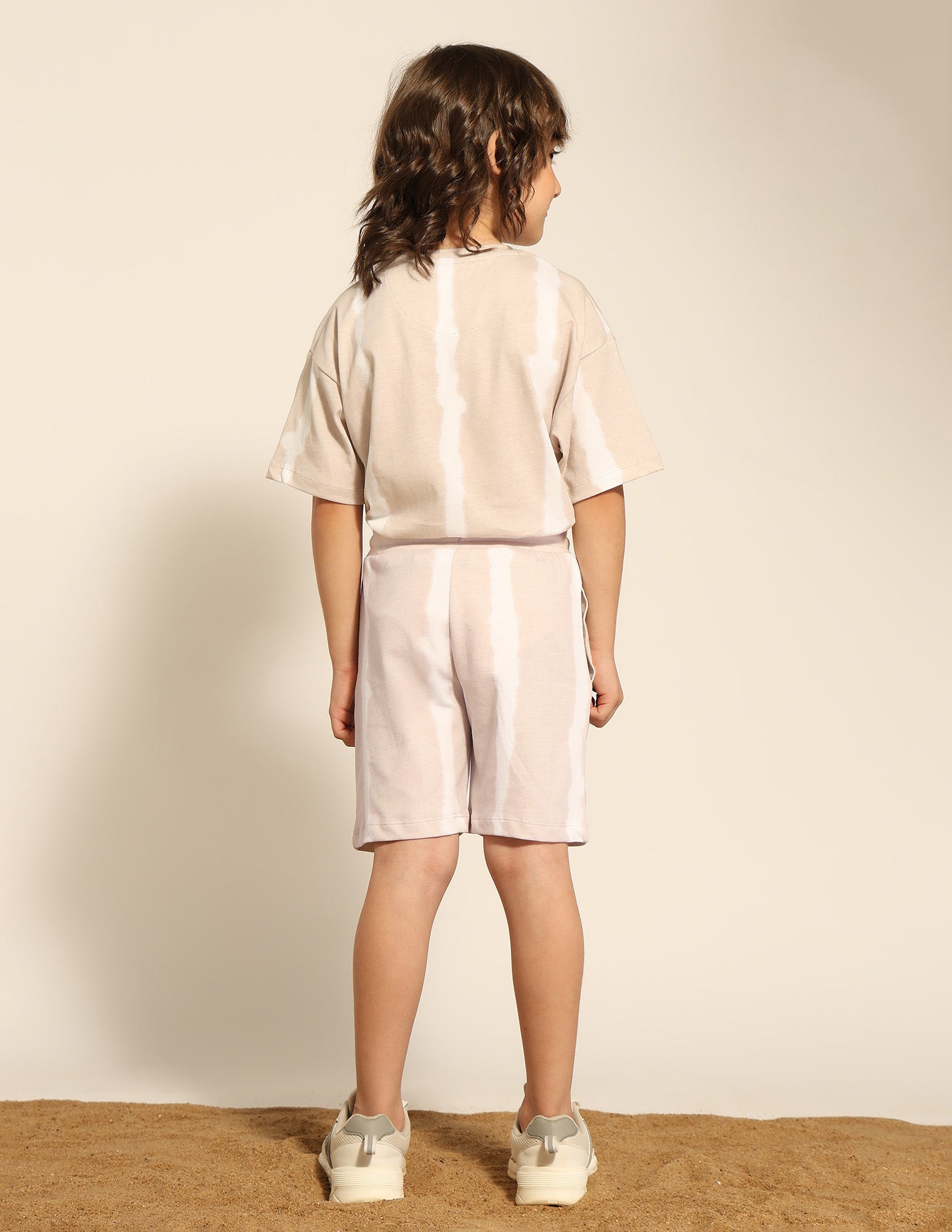 Boys Pure Cotton Dyed Shorts Beige - U.S. POLO ASSN. | Large