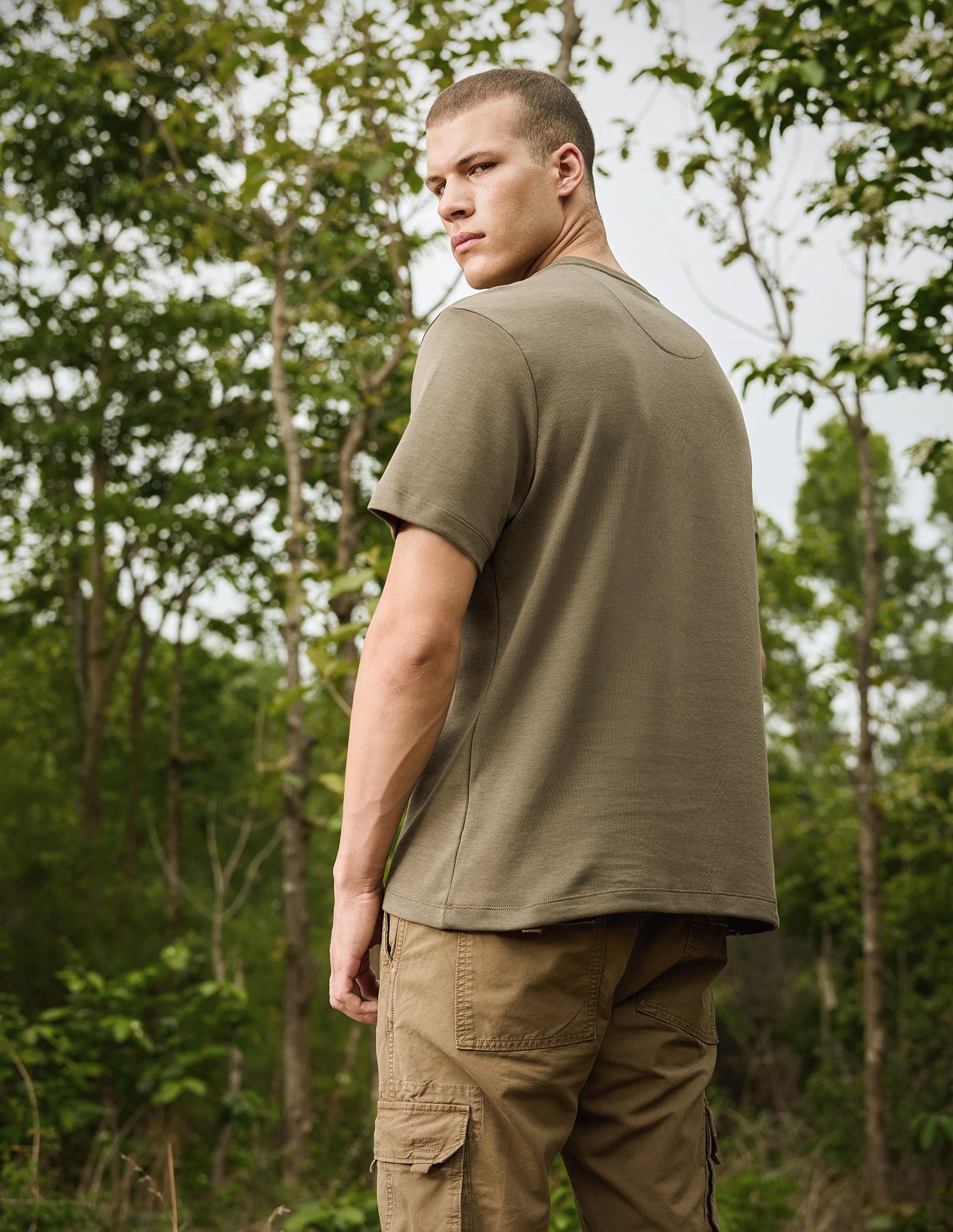 Relaxed Fit Pure Cotton T-Shirt Tan - U.S. Polo Assn. India | Large