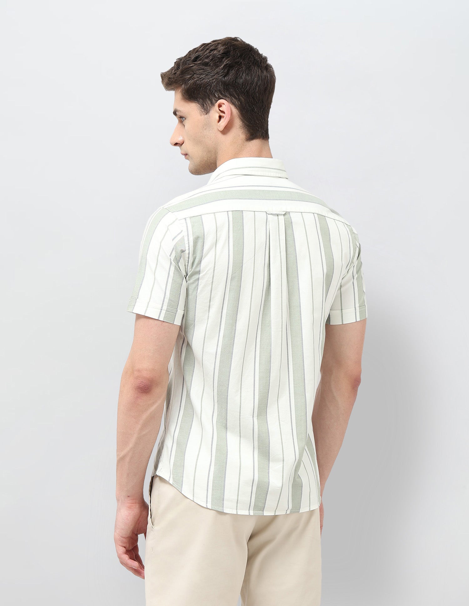 Oxford Tailored Fit Shirt Light Green - U.S. POLO ASSN. | Large