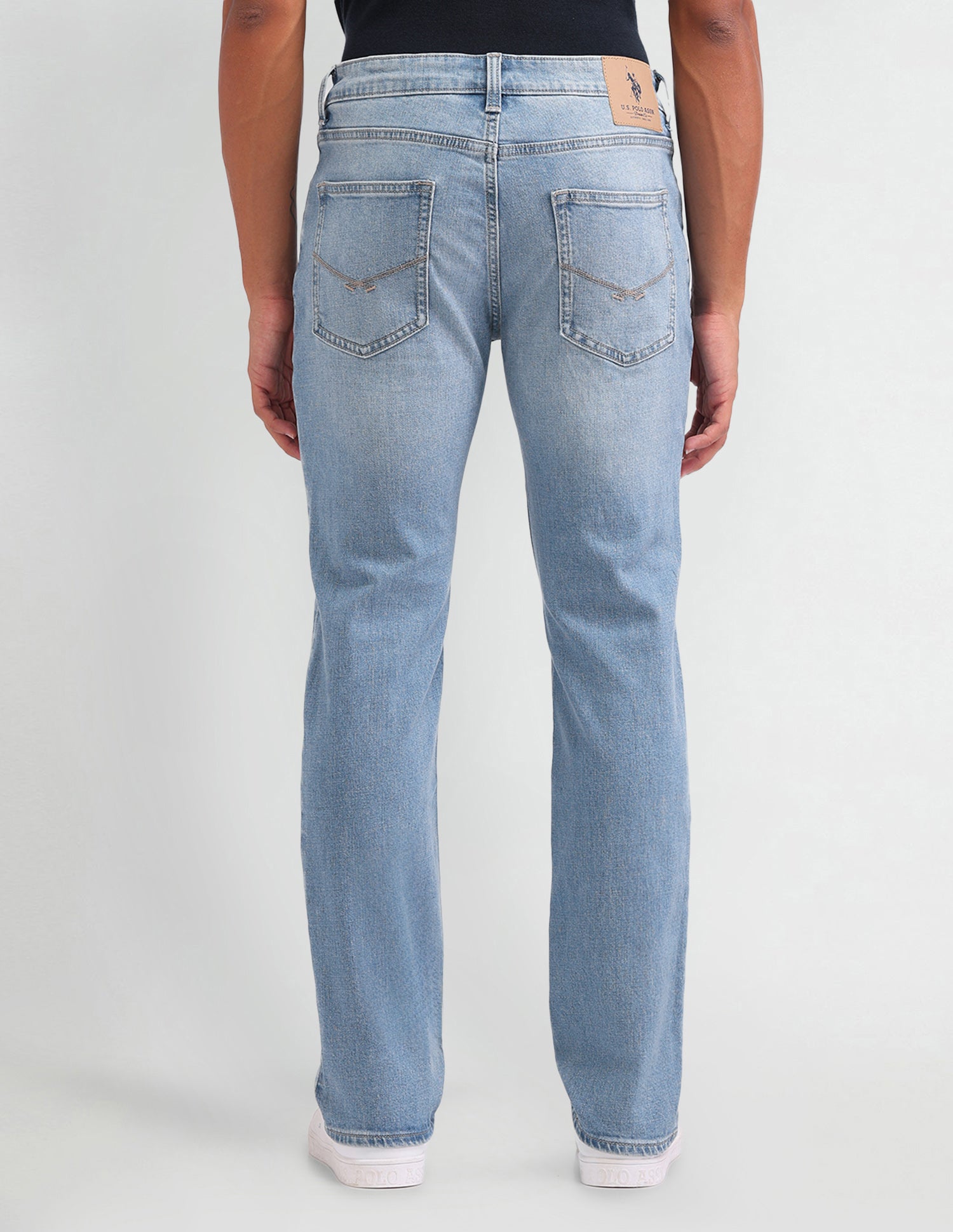 Harold Slim Straight Fit Blue Jeans Blue - U.S. POLO ASSN. | Large