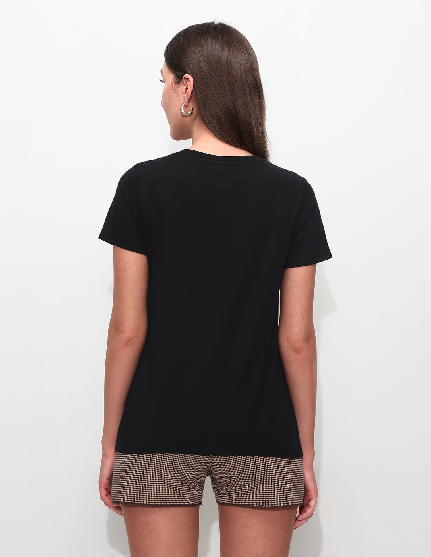 Regular Fit Brand Printed T-Shirt Black - U.S. Polo Assn. India | Large