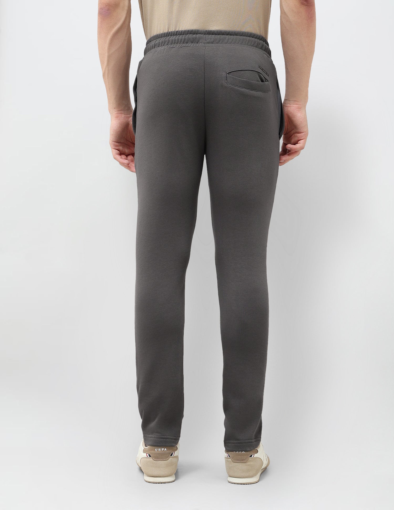 Heathered Regular Fit Track Pants Dark Grey - U.S. POLO ASSN. | Large