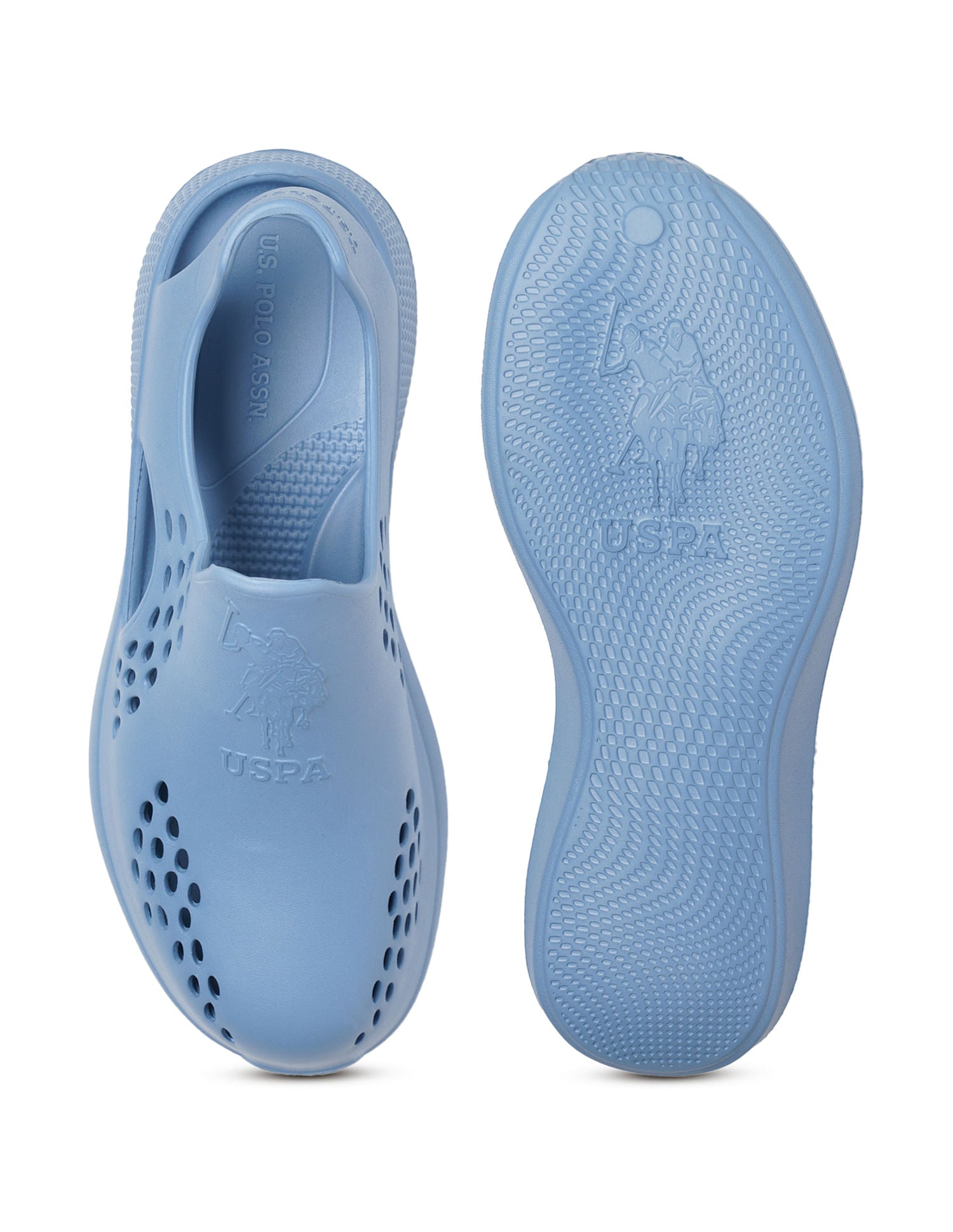 Men Noan 2.0 Blue Foam Walk Clogs Blue - U.S. Polo Assn. India | Large
