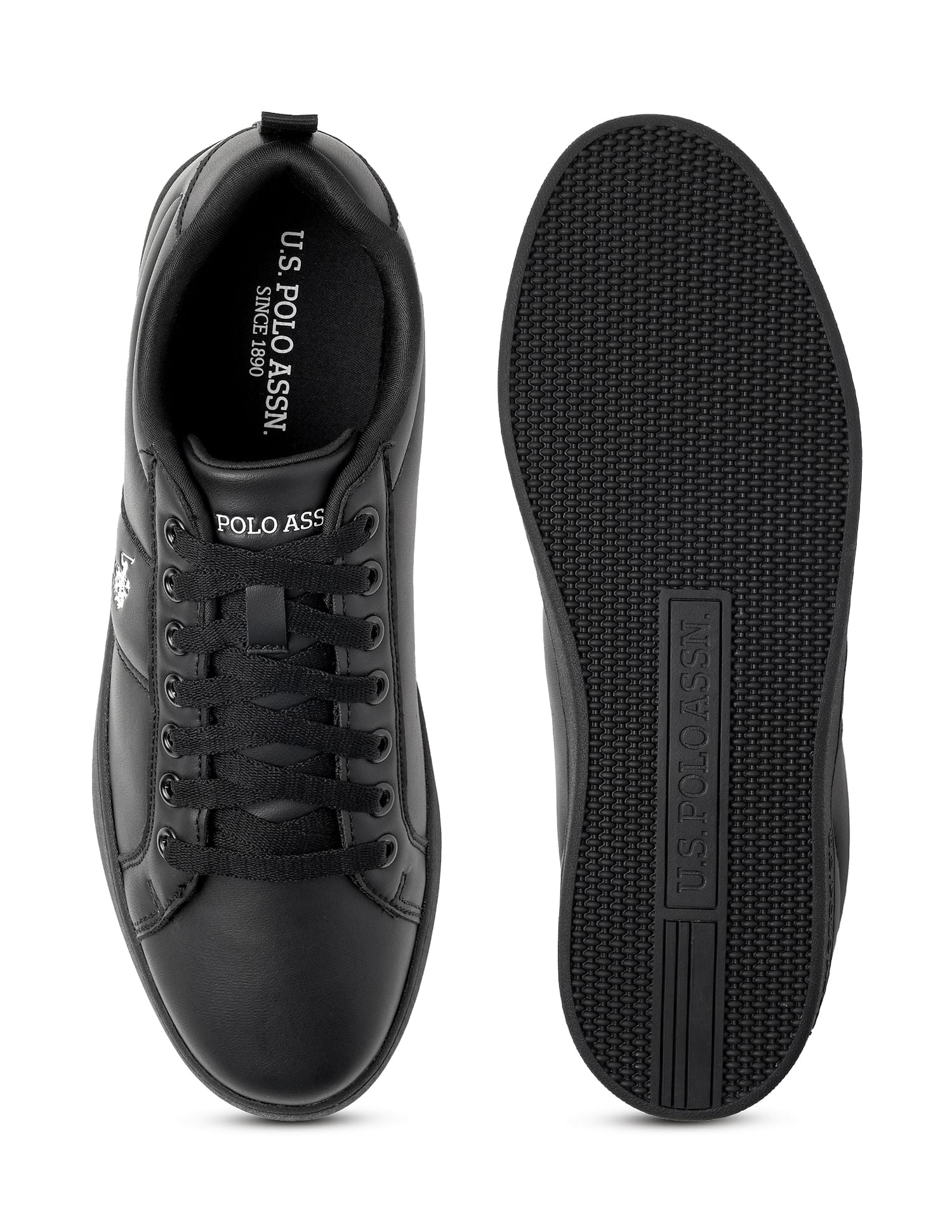 Dorim Solid Casual Sneakers Black - U.S. Polo Assn. India | Large