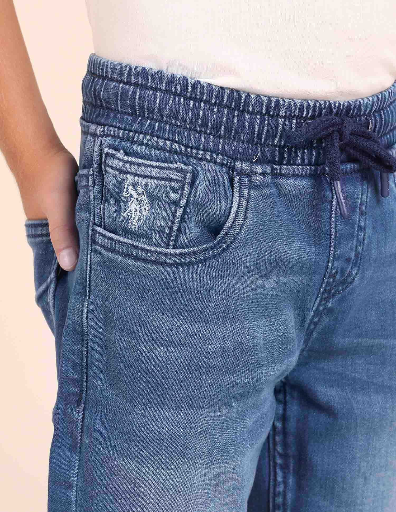 Boys Regular Fit Blue Jeans Blue - U.S. POLO ASSN. | Large