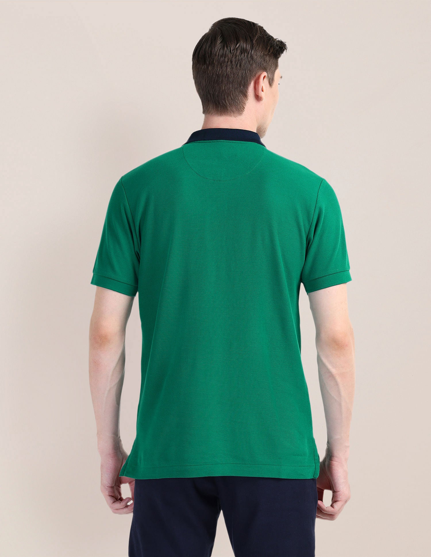 Solid Slim Fit Polo Shirt Green - U.S. POLO ASSN. | Large