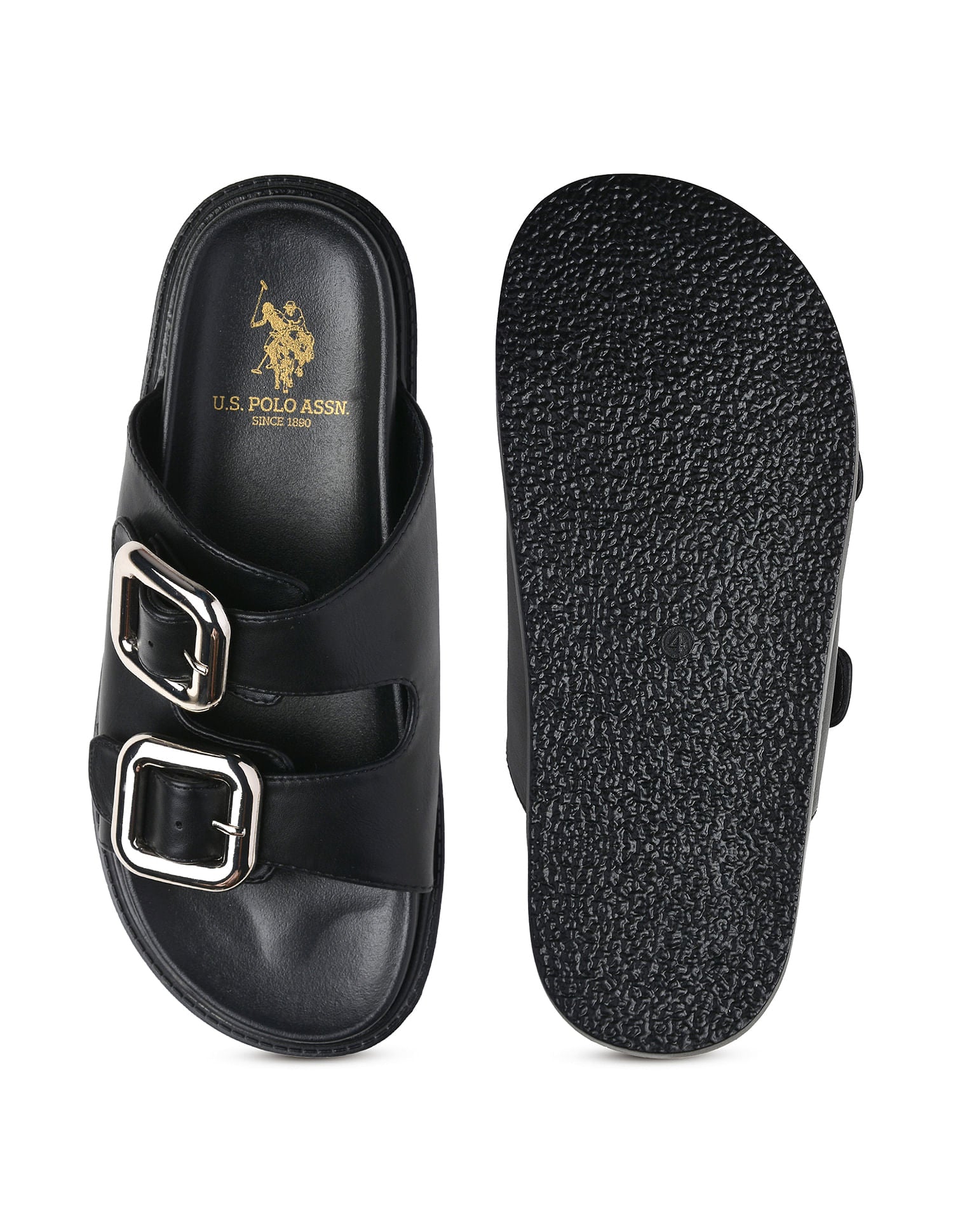 Textured Giovanna Slippers Black - U.S. POLO ASSN. | Large