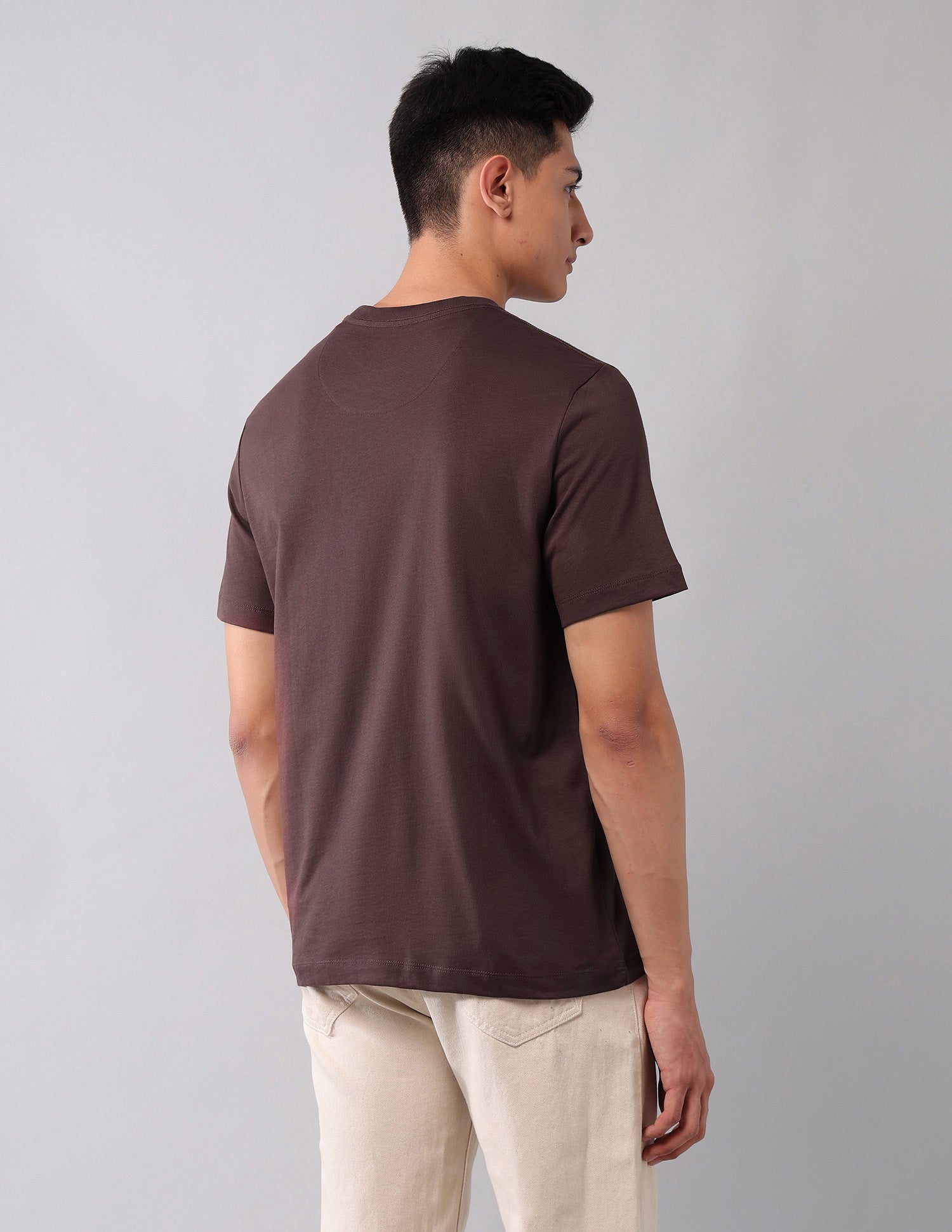 Brand Printed Muscle Fit T-Shirt Dark Brown - U.S. POLO ASSN. | Large