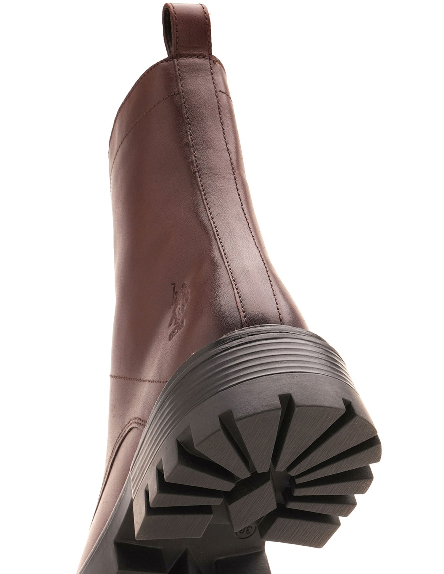 Women Fiorella Leather Combat Boots Burgundy - U.S. POLO ASSN. | Large