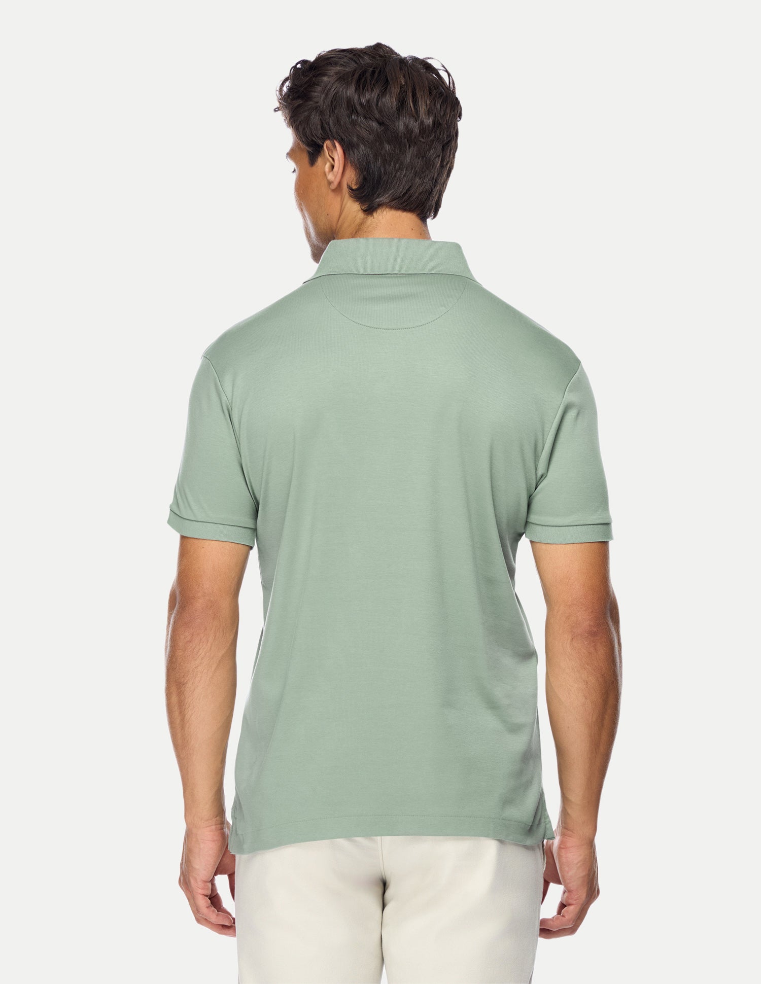Solid Slim Fit Polo Shirt Light Green - U.S. Polo Assn. India | Large