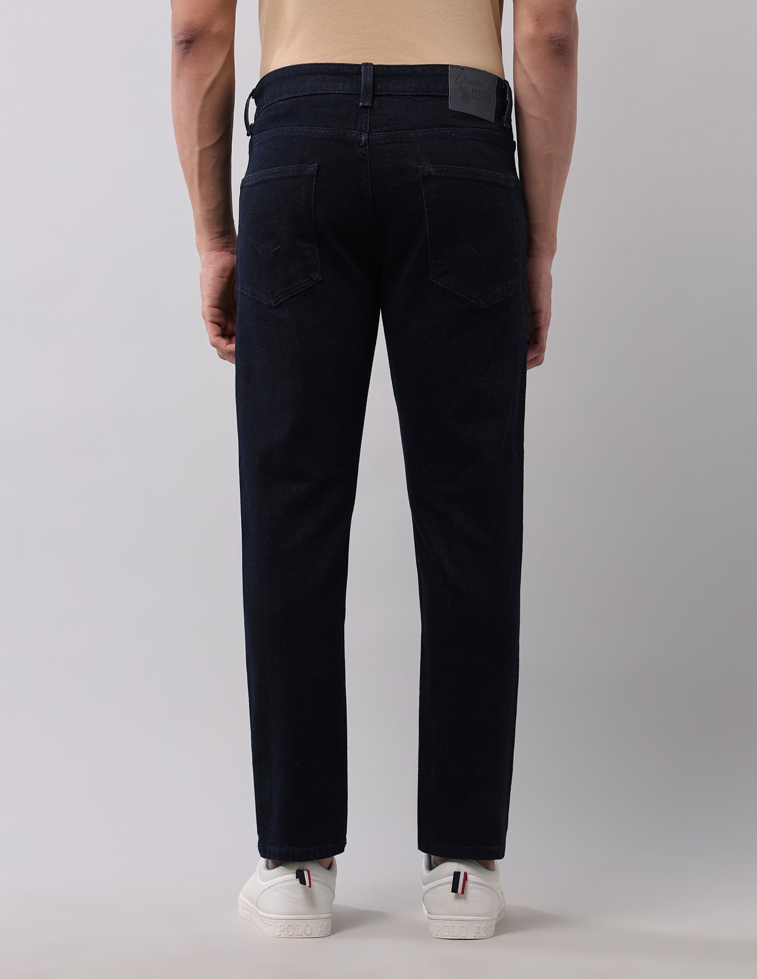 Cole Comfort Cropped Fit Blue Jeans Blue - U.S. Polo Assn. India | Large