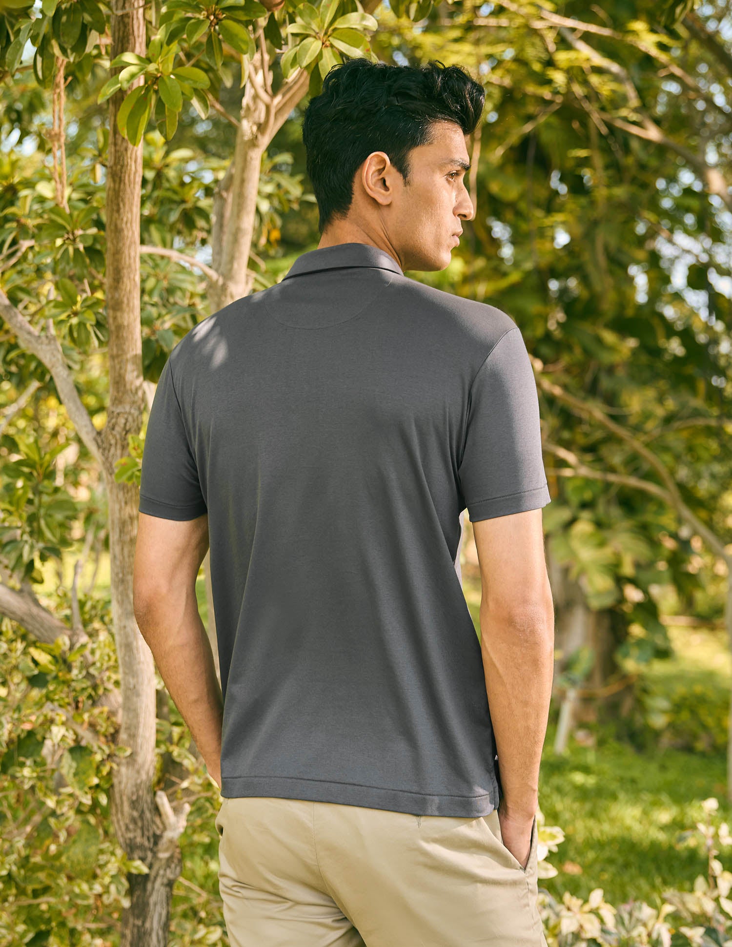 Pacho X Slim Fit Solid Polo Shirt Dark Grey - U.S. POLO ASSN. | Large