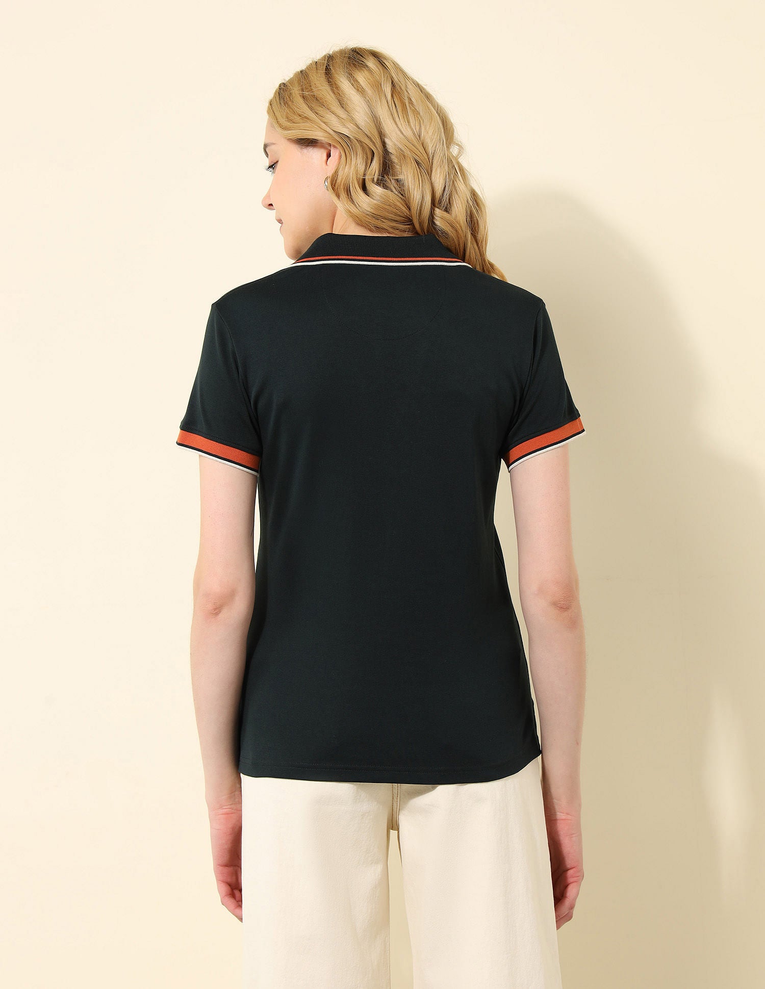 Tipped Collar Regular Fit Polo Shirt Dark Green - U.S. POLO ASSN. | Large