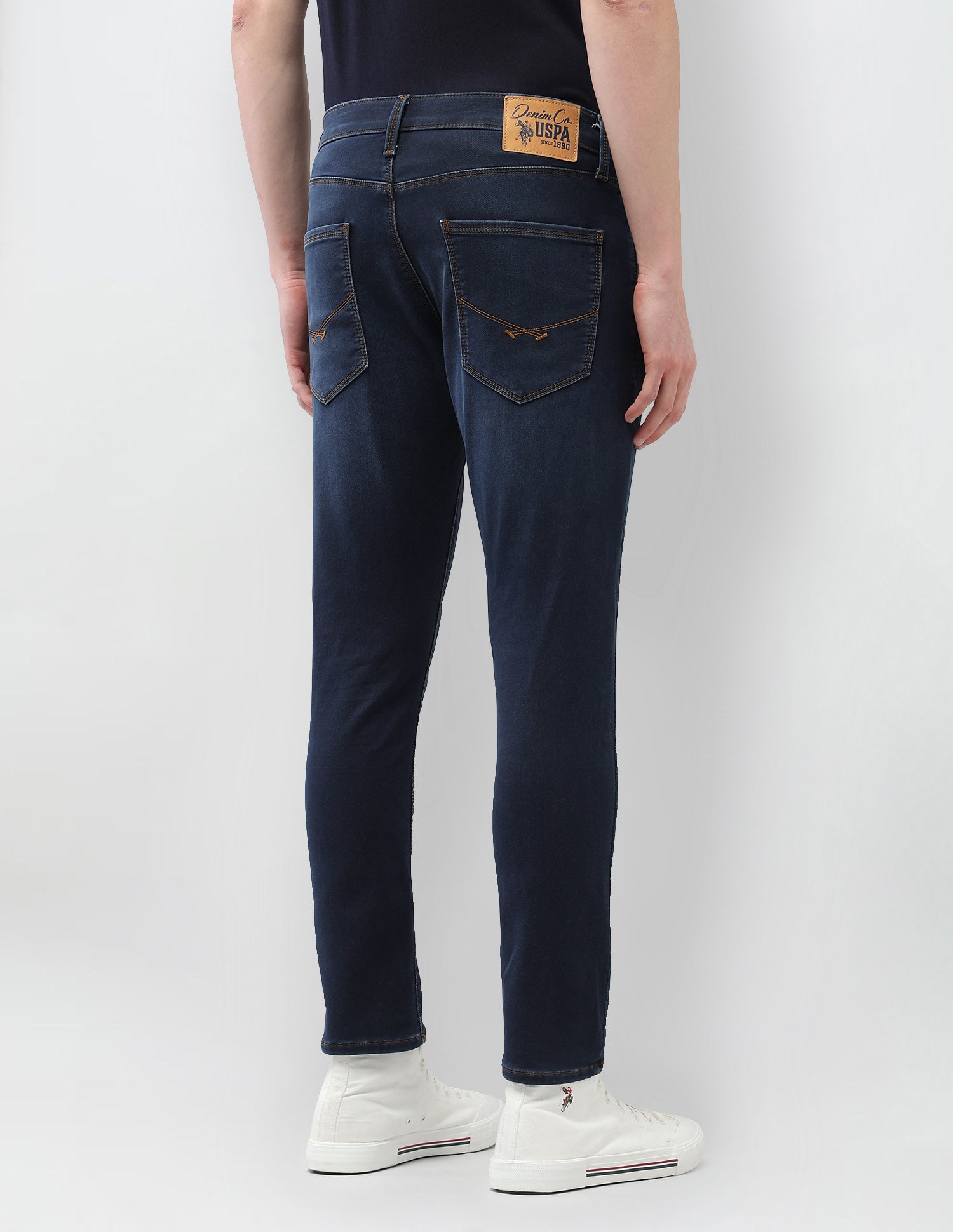 Henry Tapered Fit Blue Jeans Dark Blue - U.S. Polo Assn. India | Large