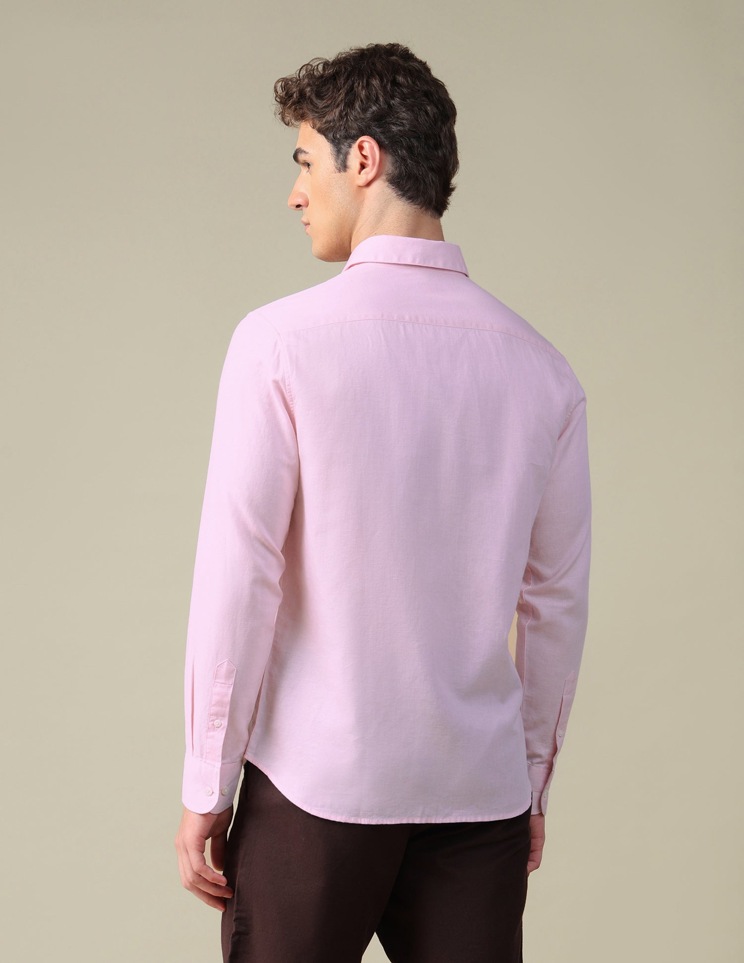 Solid Tailored Fit Shirt Pink - U.S. Polo Assn. India | Large