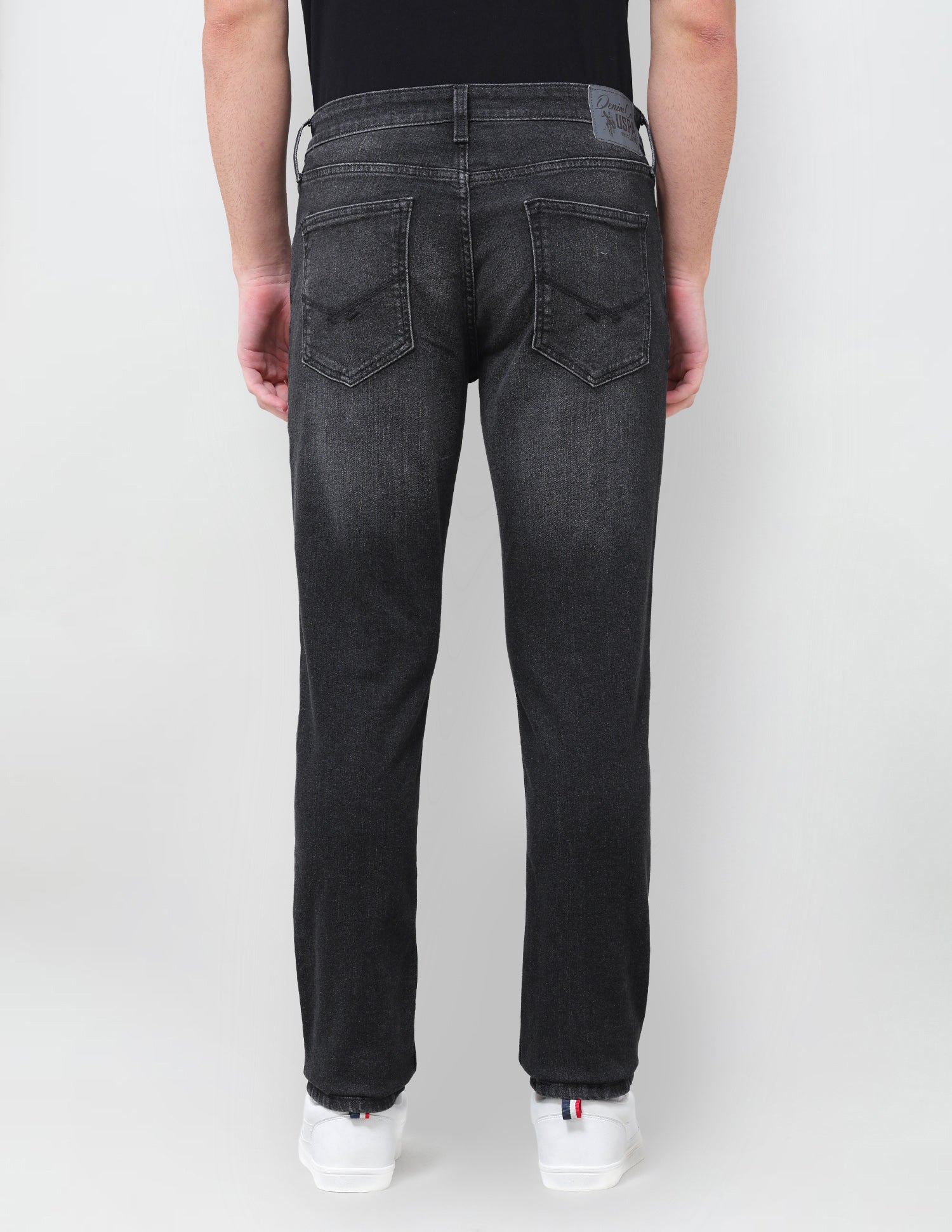 Brandon Slim Tapered Fit Black Jeans Black - U.S. Polo Assn. India | Large