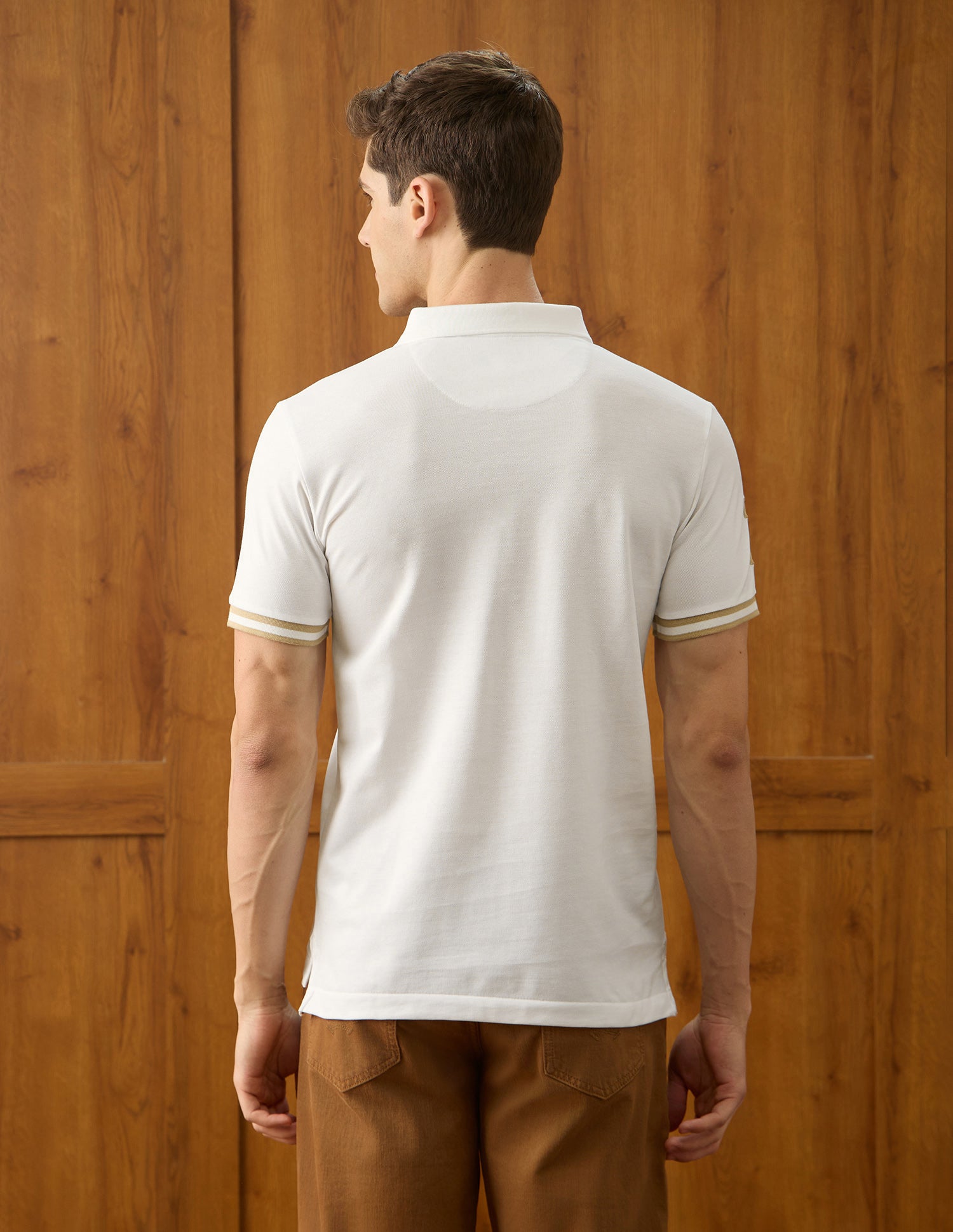 Solid Slim Fit Polo Shirt White - U.S. Polo Assn. India | Large