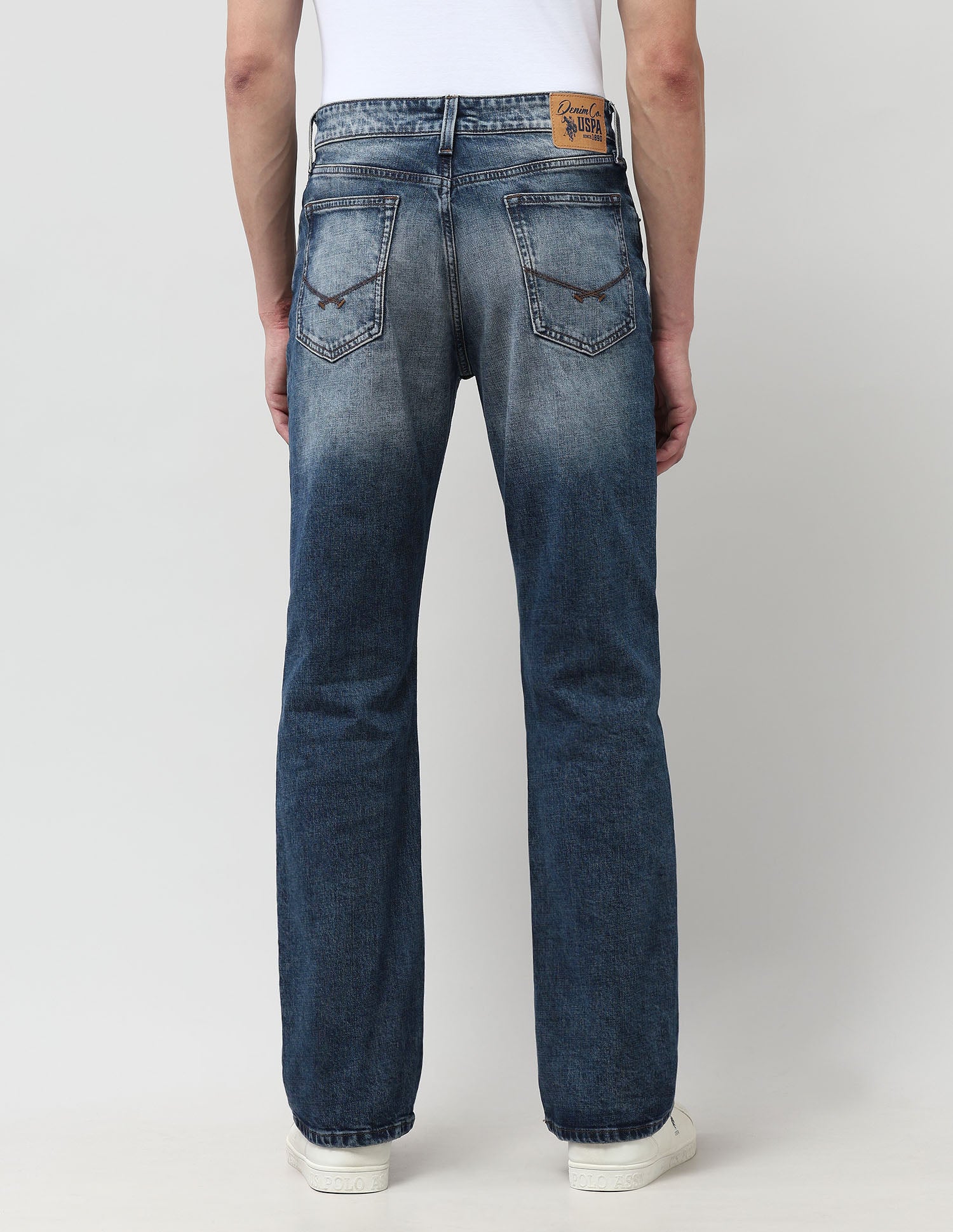 Connor Bootcut Blue Jeans Rags Wash - U.S. POLO ASSN. | Large