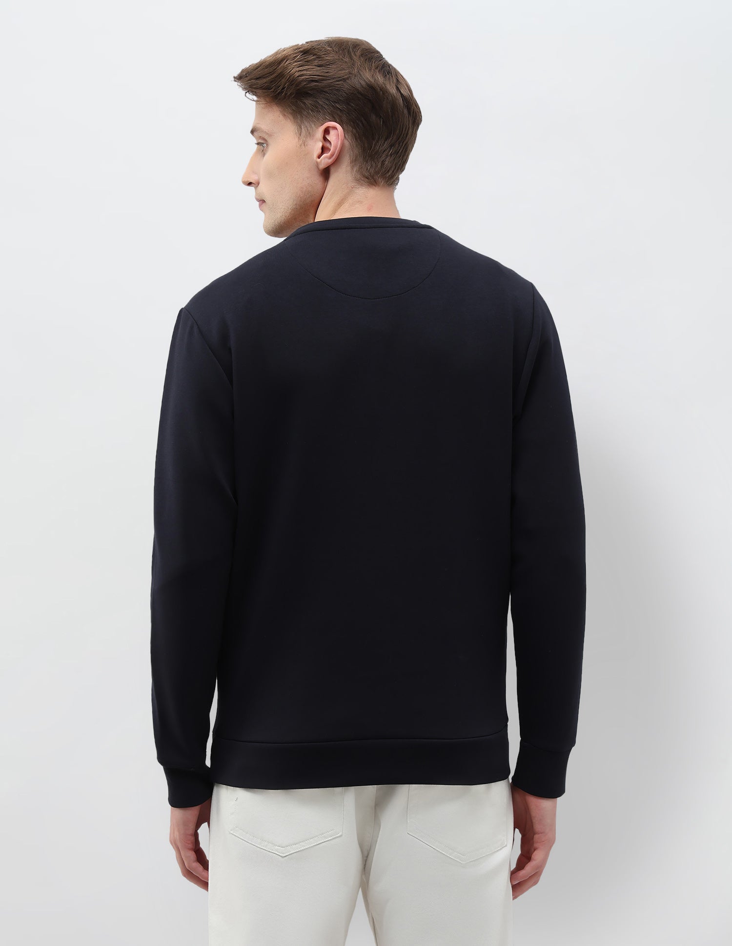 Solid Regular Fit Sweatshirt Navy - U.S. POLO ASSN. | Large