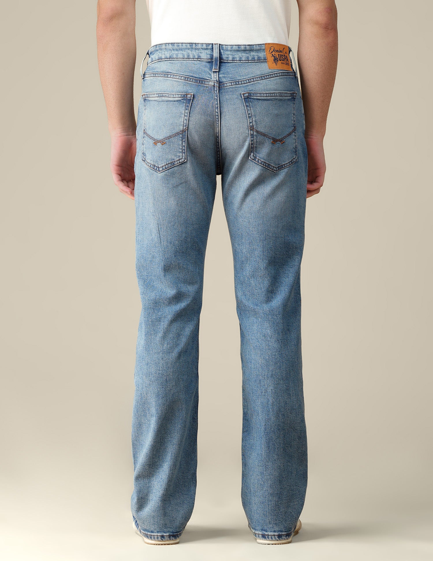 Connor Bootcut Fit Blue Jeans Light Blue - U.S. Polo Assn. India | Large