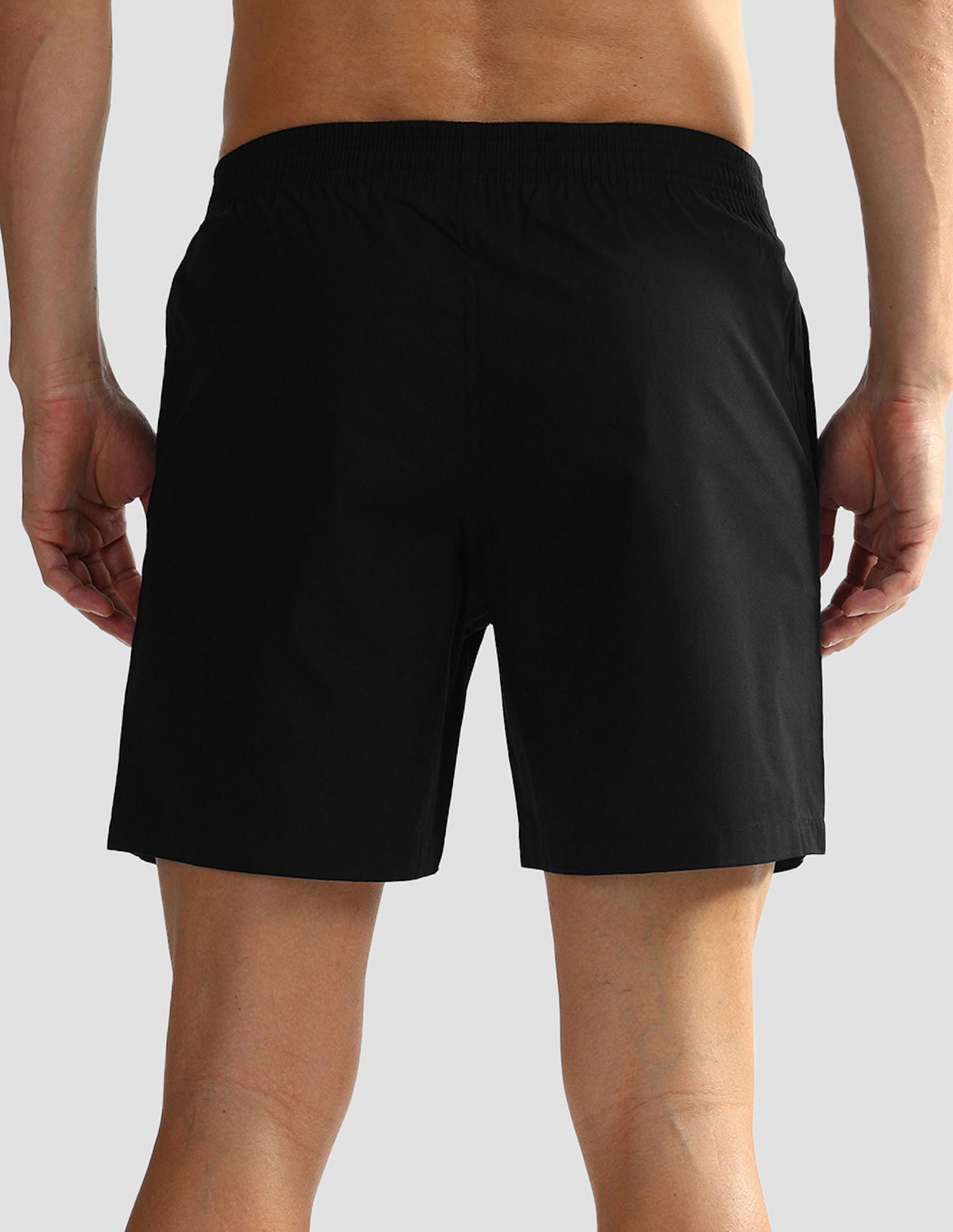 Mid Rise Solid OEX06 Shorts - Pack Of 1 Black Paneled - U.S. POLO ASSN. | Large