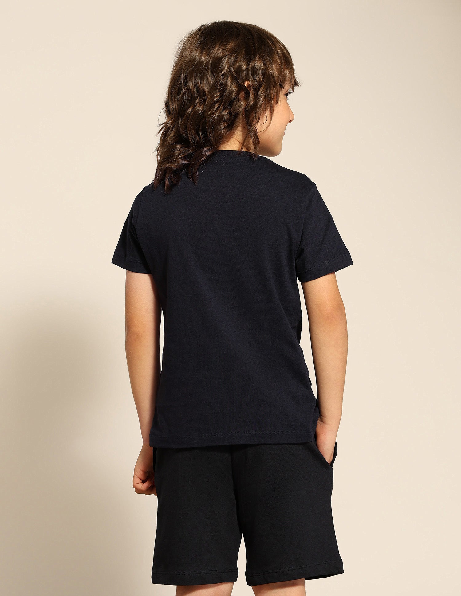 Boys Brand Printed Pure Cotton T-Shirt Navy - U.S. POLO ASSN. | Large