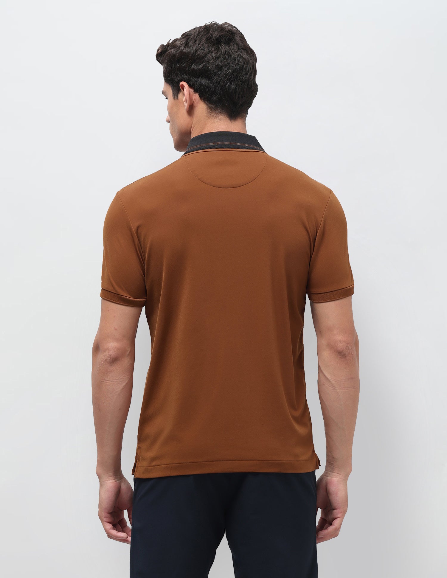 Solid Slim Fit Polo Shirt Rust - U.S. Polo Assn. India | Large