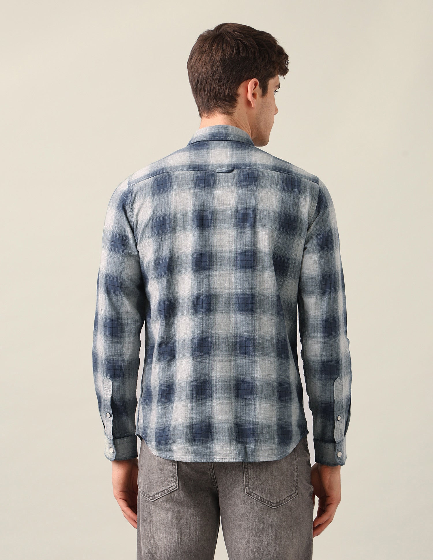 Plaid Checked Twill Shirt Teal - U.S. Polo Assn. India | Large