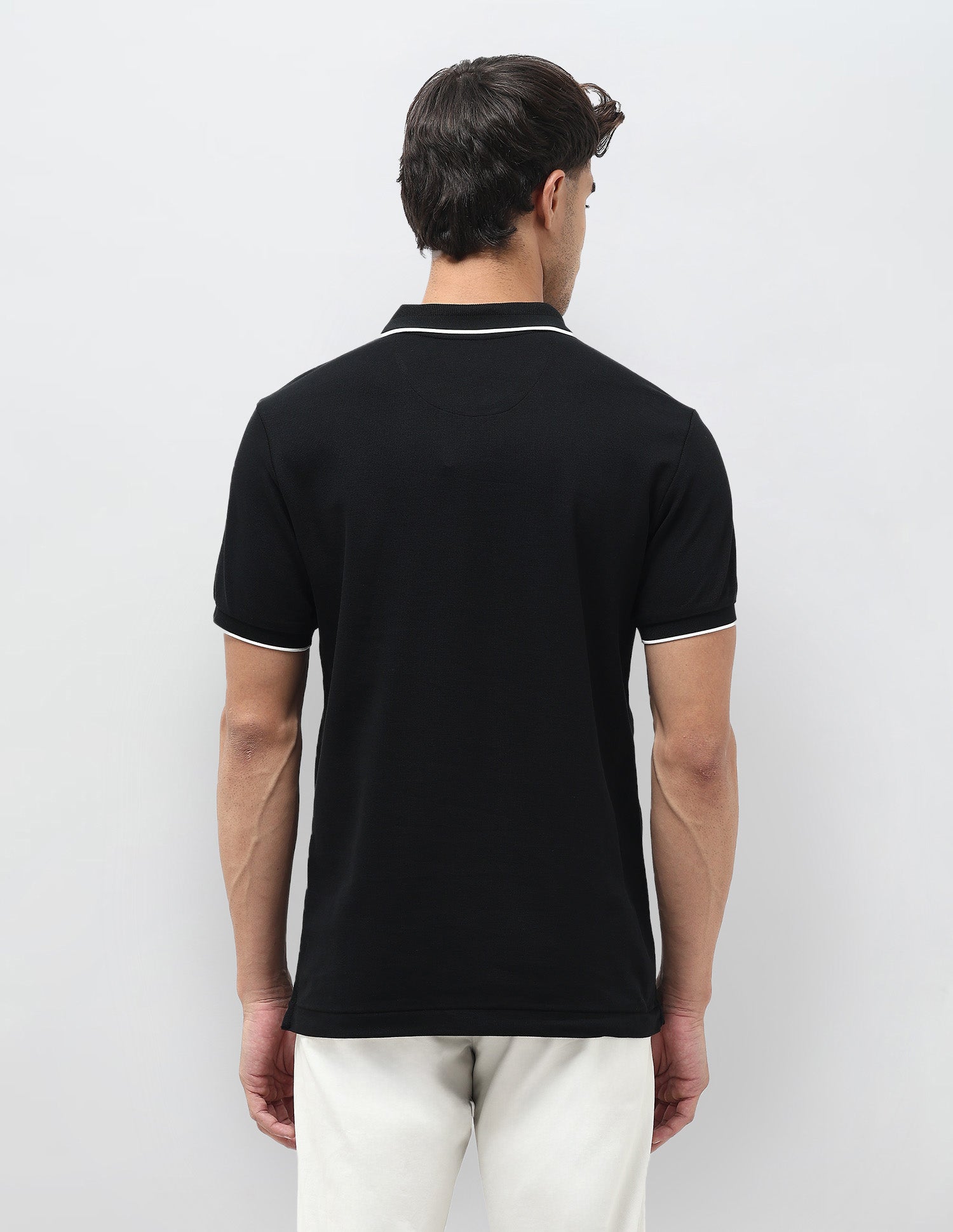 Solid Regular Fit Polo Shirt Black - U.S. POLO ASSN. | Large