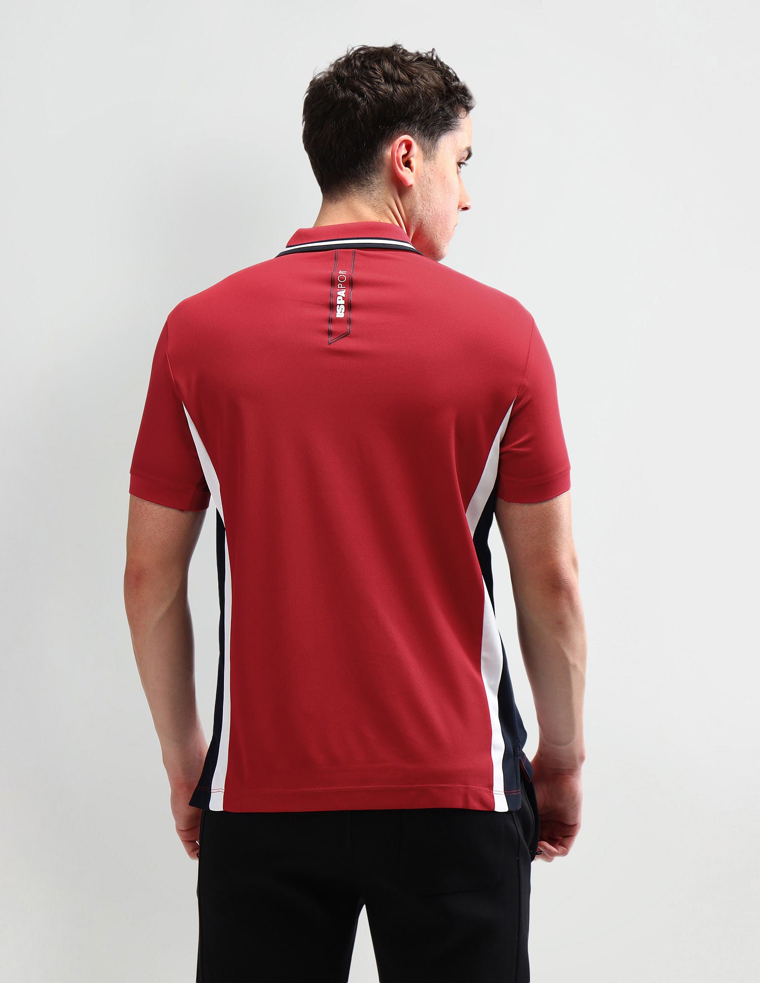 Slim Fit Solid Polo Shirt Red - U.S. Polo Assn. India | Large