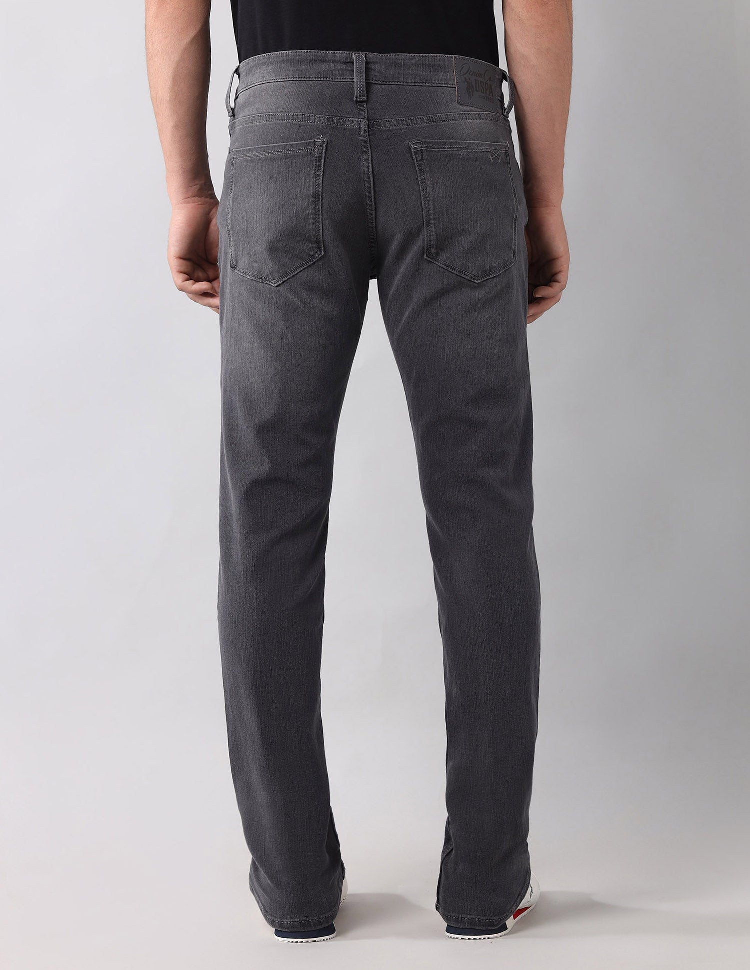 Brandon Slim Tapered Fit Authentic Bi Stretch Jeans Grey - U.S. Polo Assn. India | Large