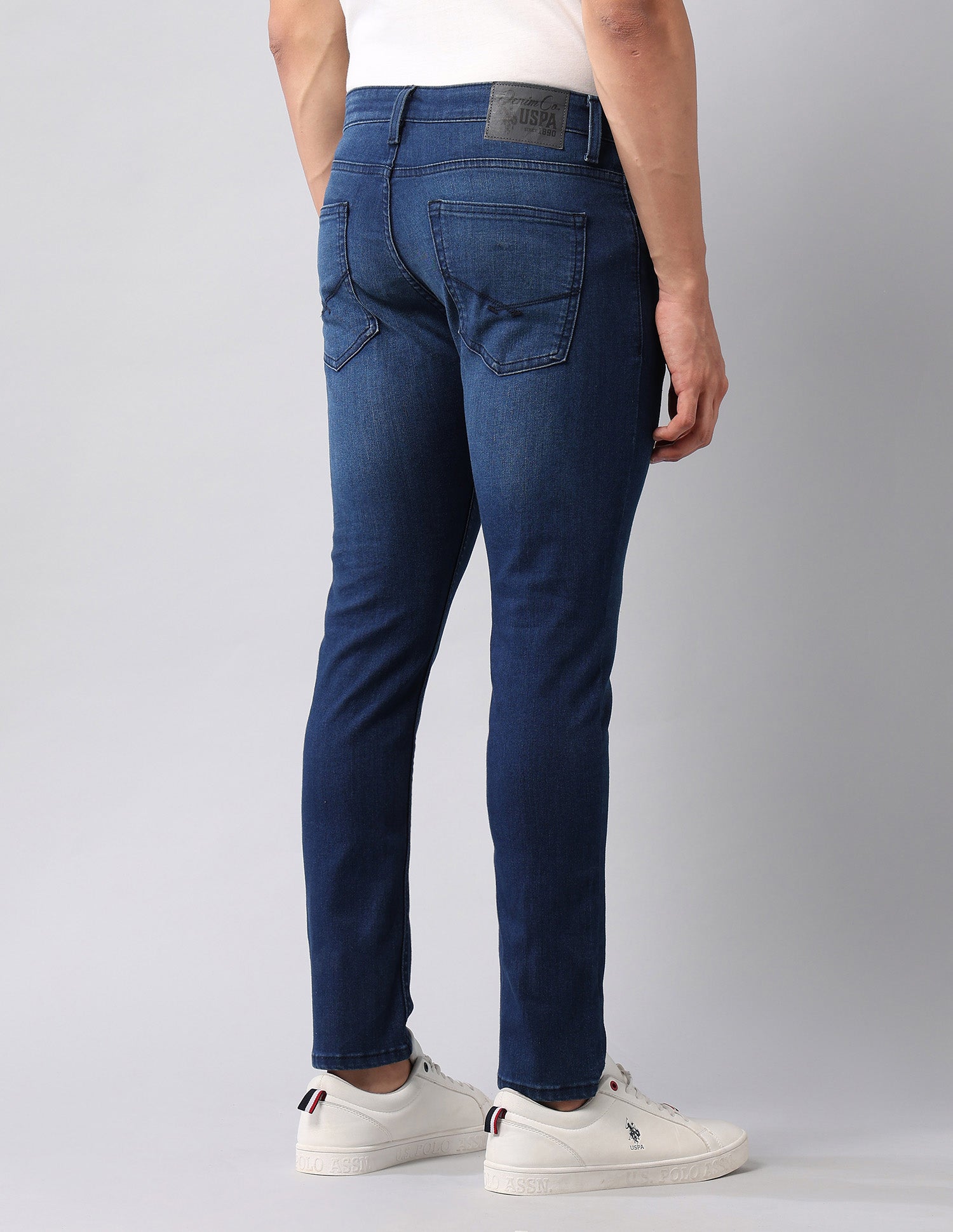 Henry Tapered Fit Blue Jeans Blue - U.S. Polo Assn. India | Large